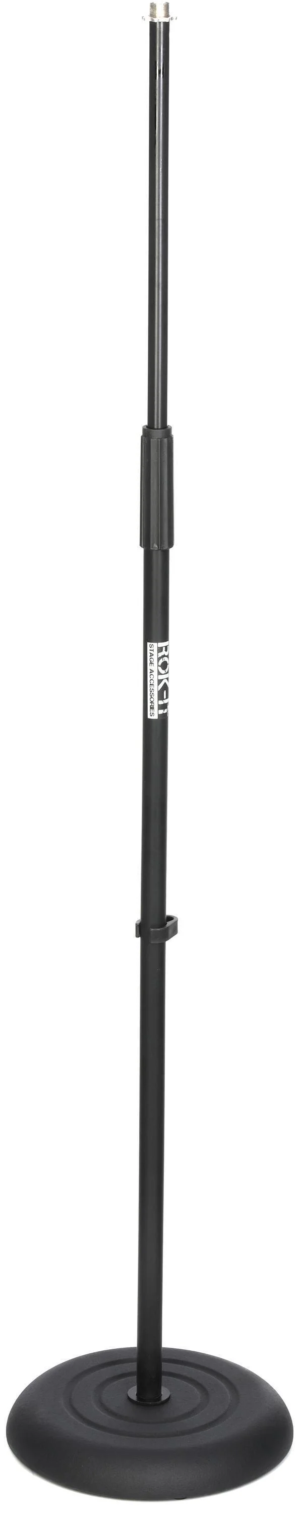 Rok-It RI-MICRB10 10 英寸圆底麦克风支架 - 黑色