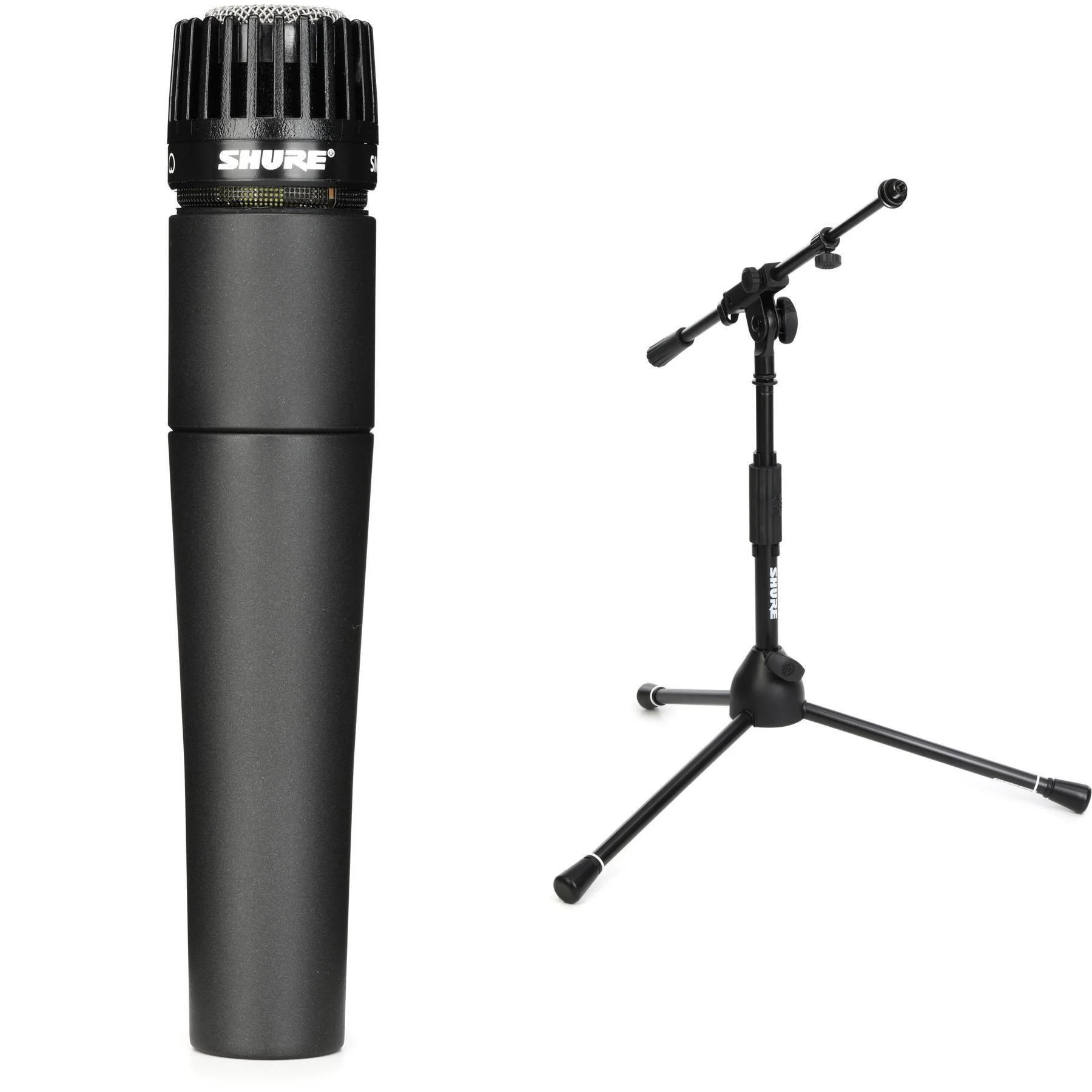 Shure SM57 心形动圈乐器麦克风，配低矮三脚支架