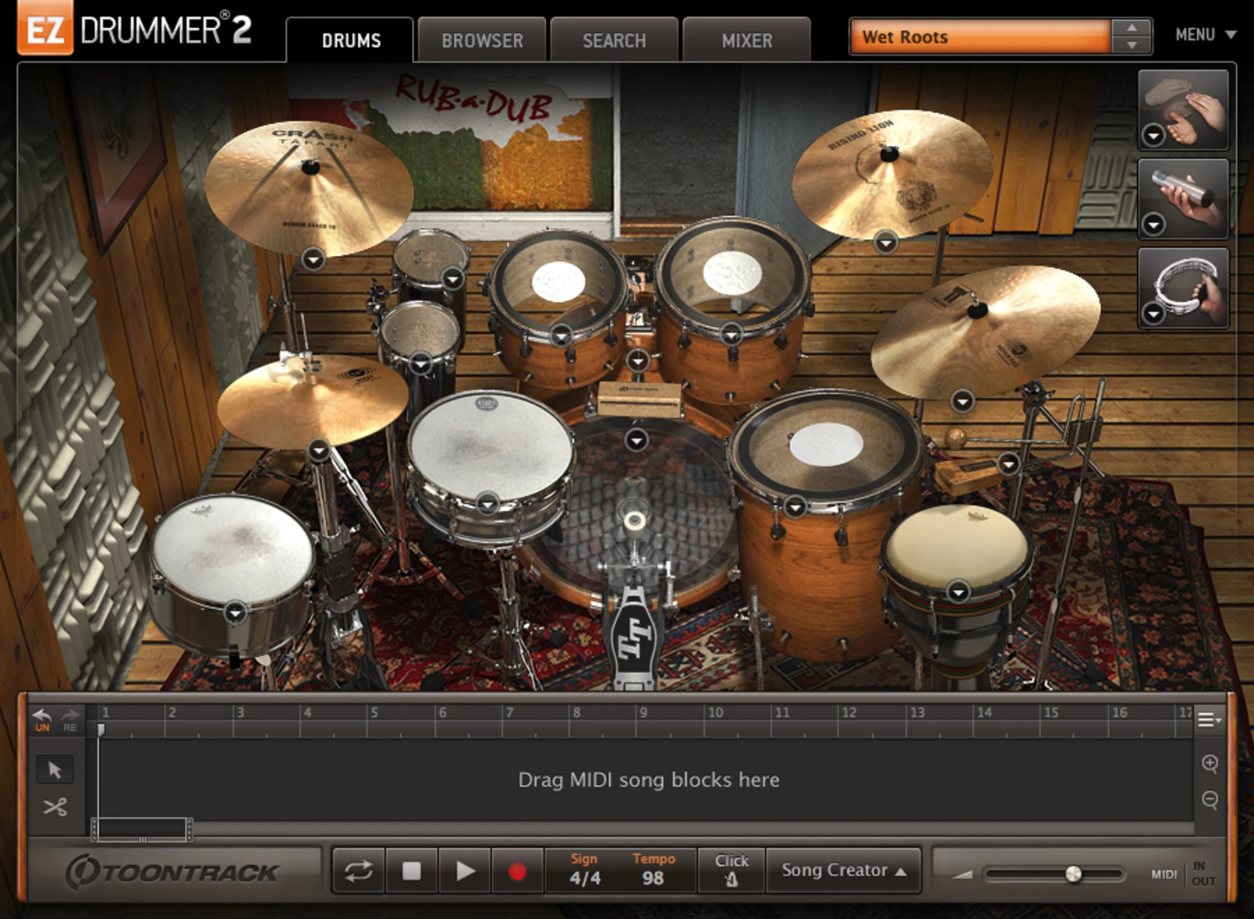 Toontrack Reggae EZX 音色扩展包