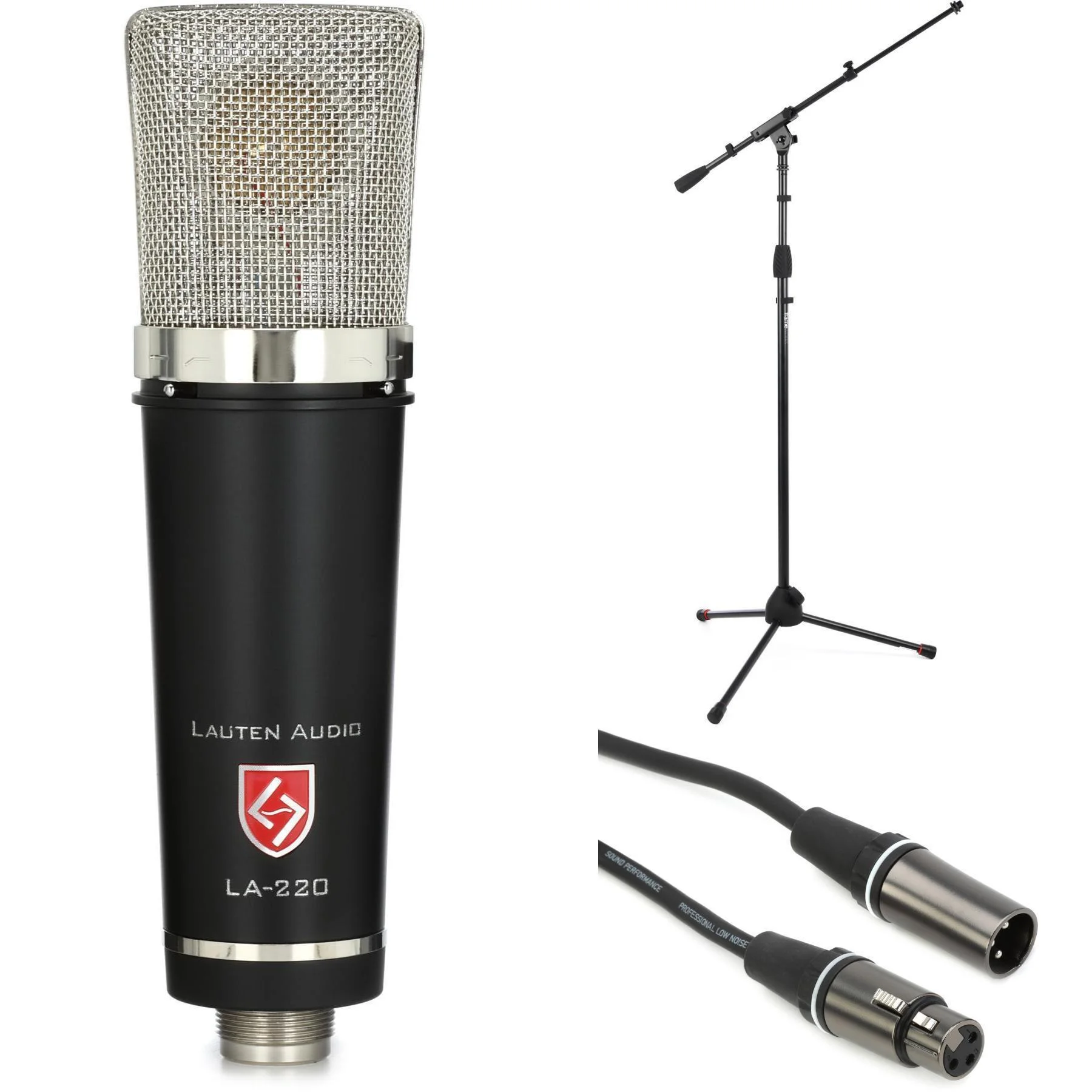 Lauten Audio LA-220 V2 大振膜电容麦克风，含支架和线缆