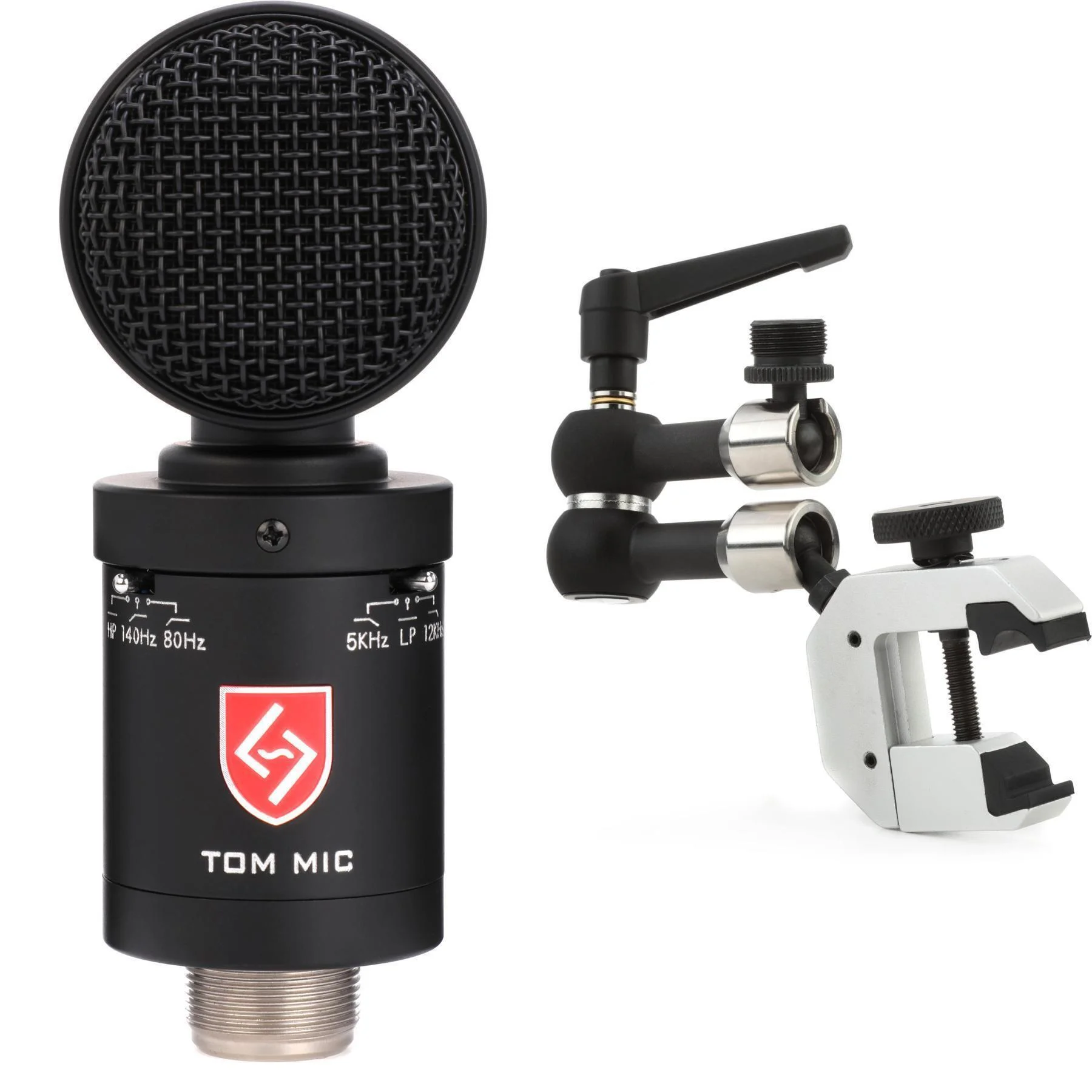 Lauten Audio Tom Mic 侧向拾音压梯度 FET 电容麦克风，含麦克风夹