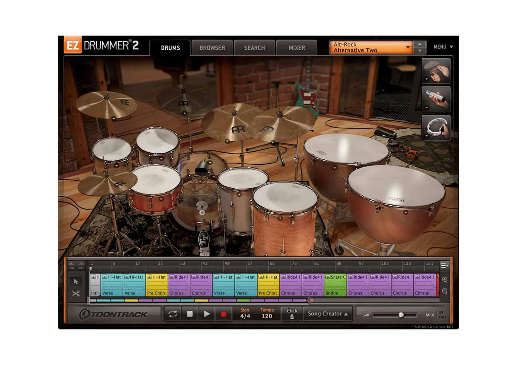 Toontrack Alt-Rock EZX 音色扩展包