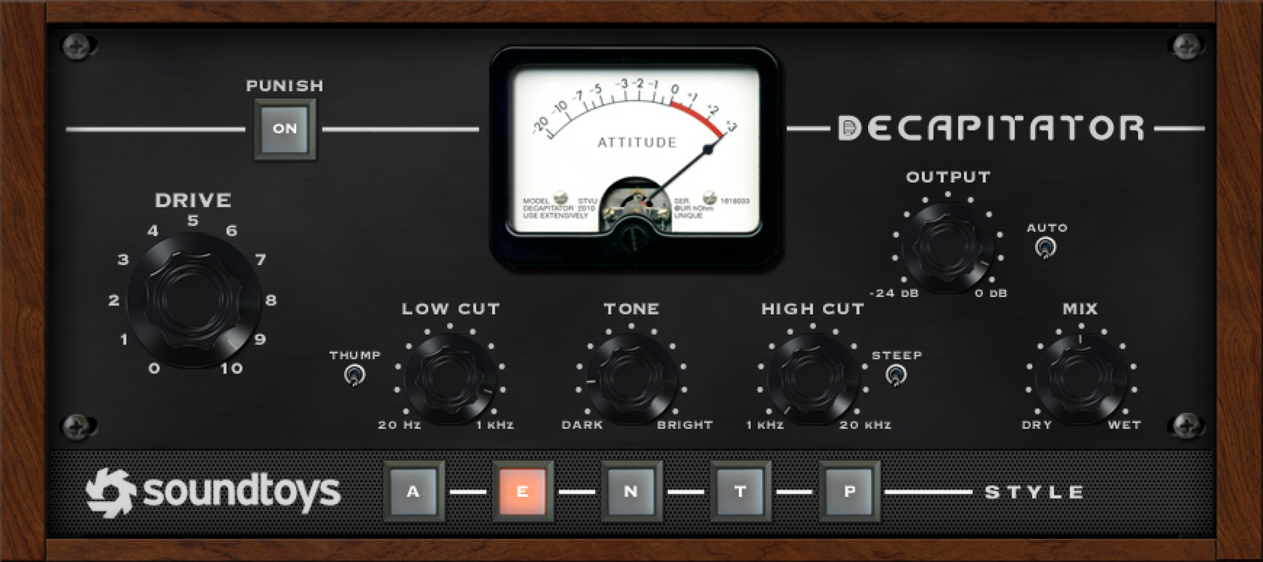 Soundtoys Decapitator 模拟饱和效果插件