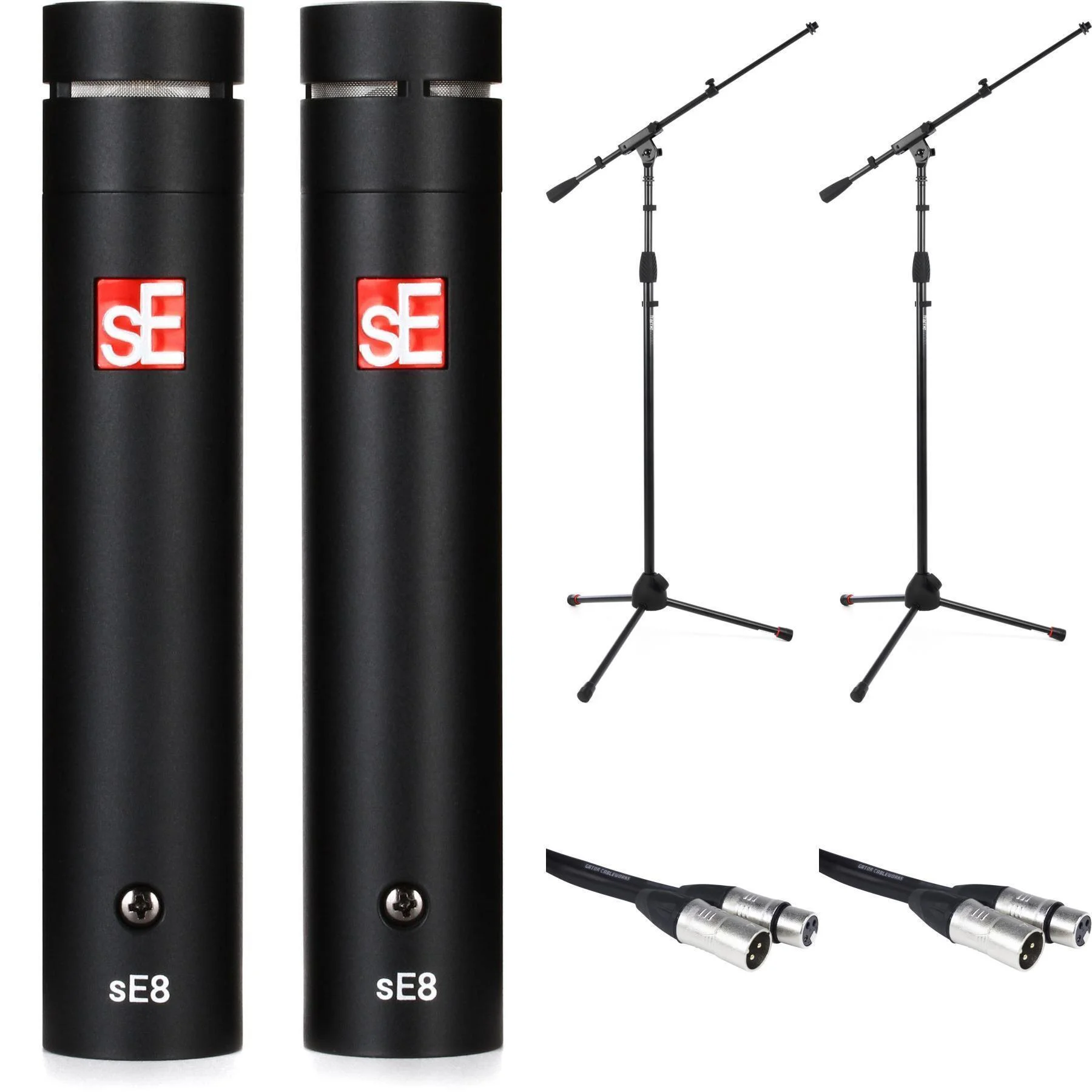 sE Electronics sE8 立体声对装套装，含支架和线缆