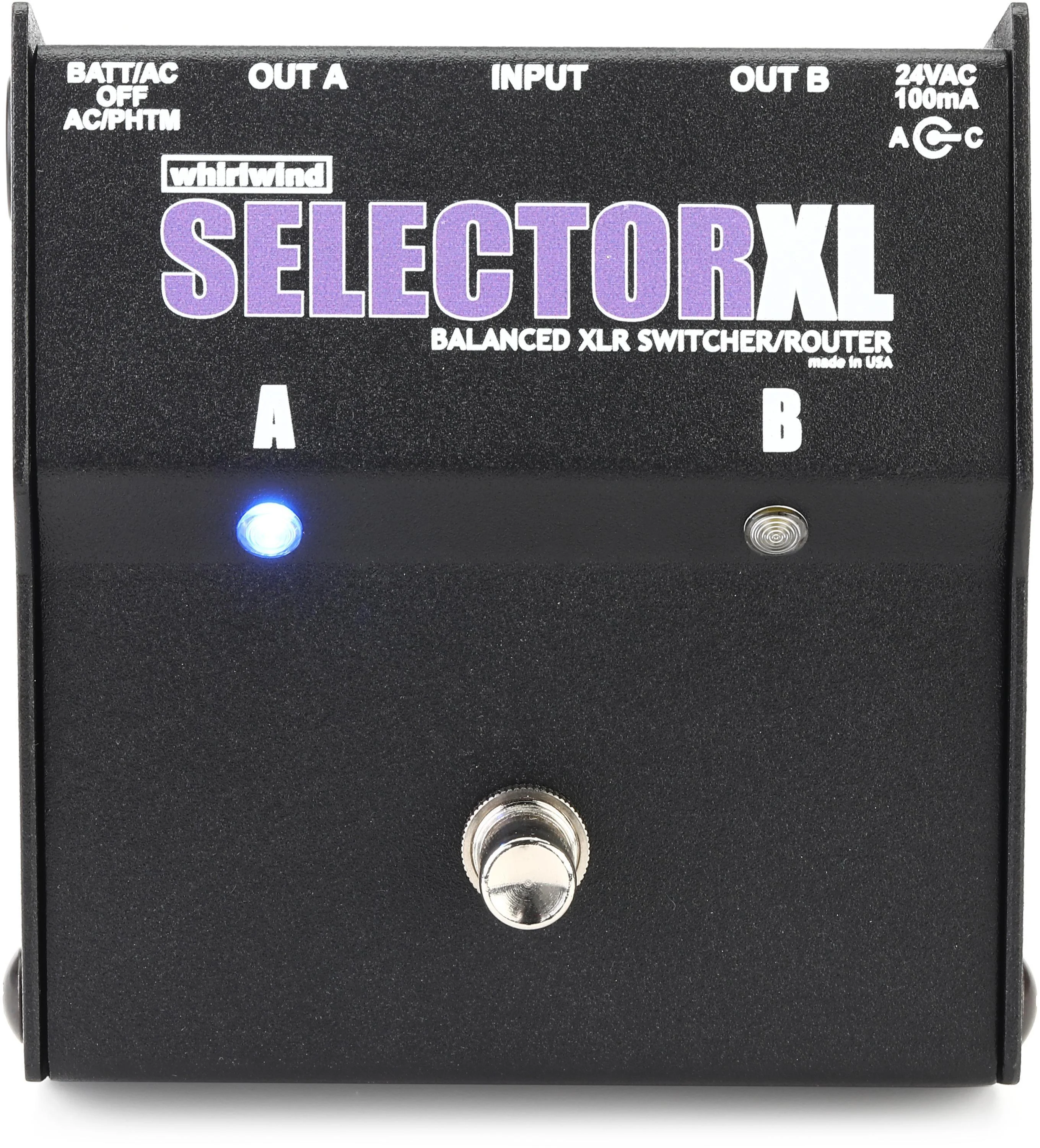 Whirlwind SelectorXL 主动式 A/B 切换器