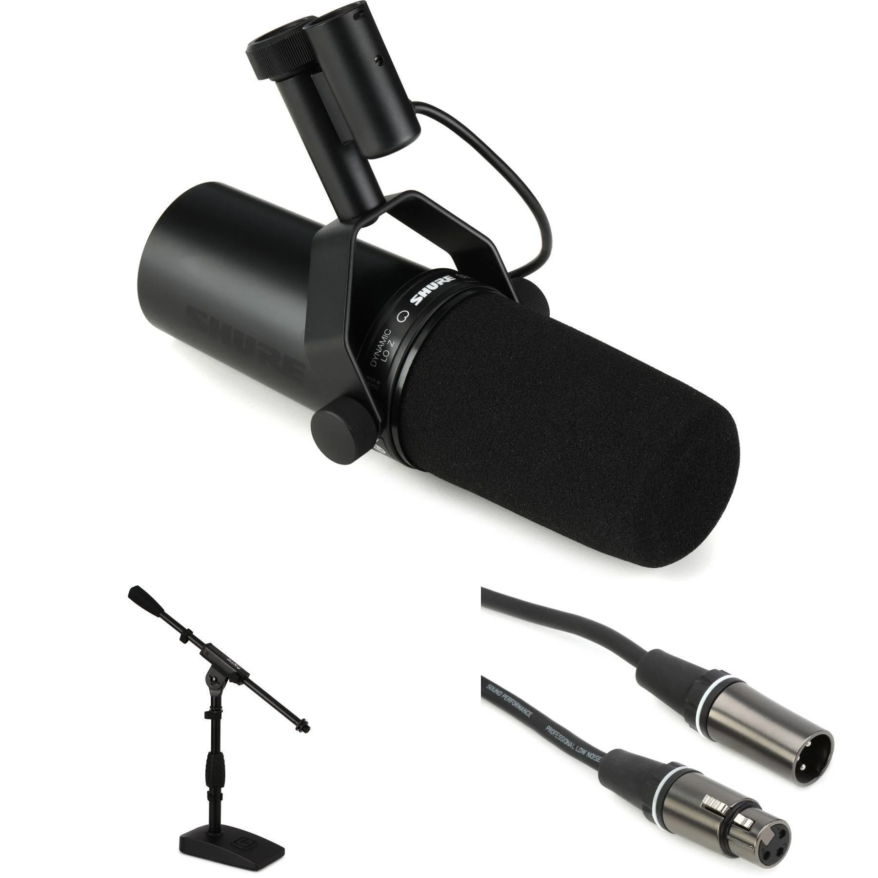 Shure SM7dB 有源动圈麦克风（带桌面支架）