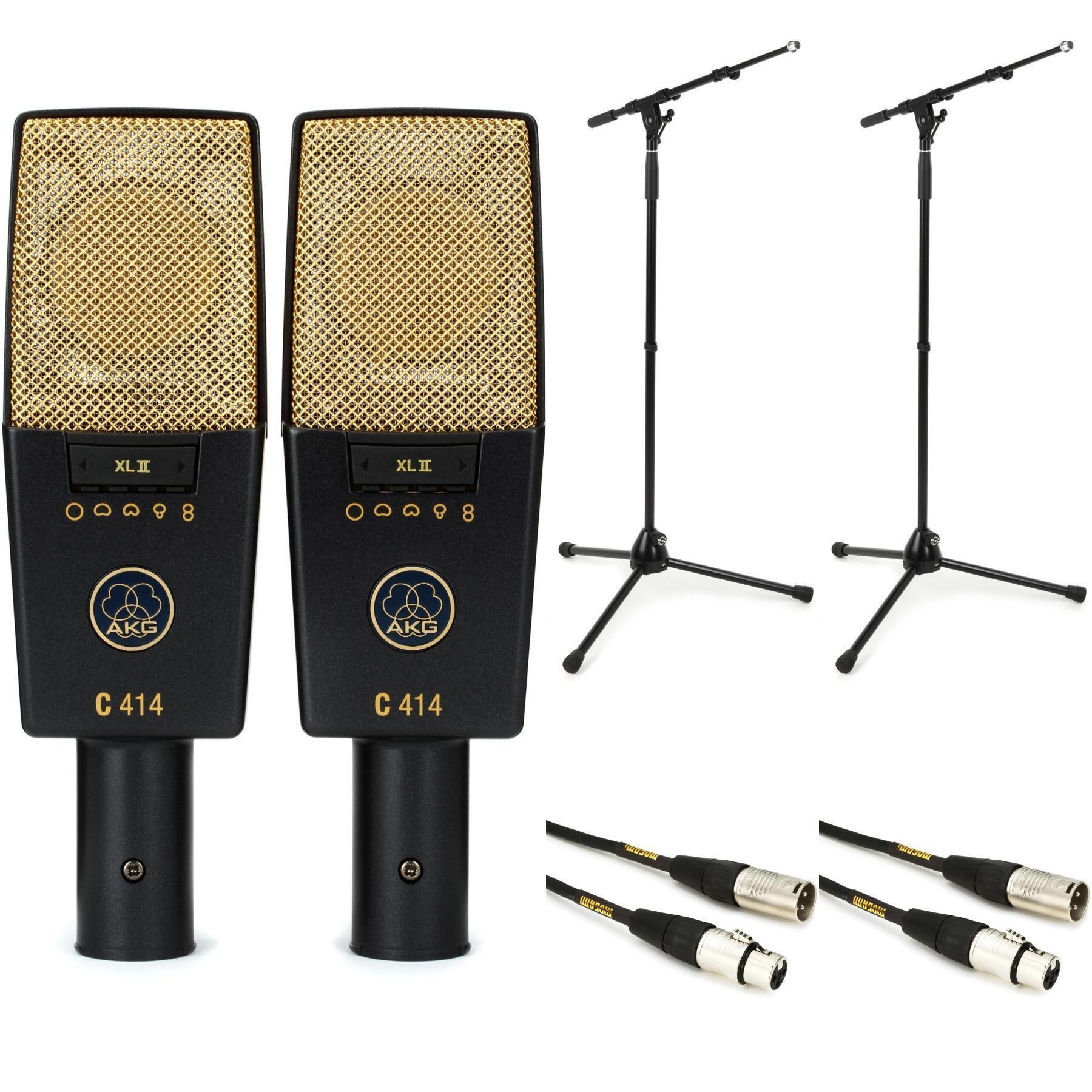 AKG C414 XLII/ST 匹配对套装，含支架和线缆