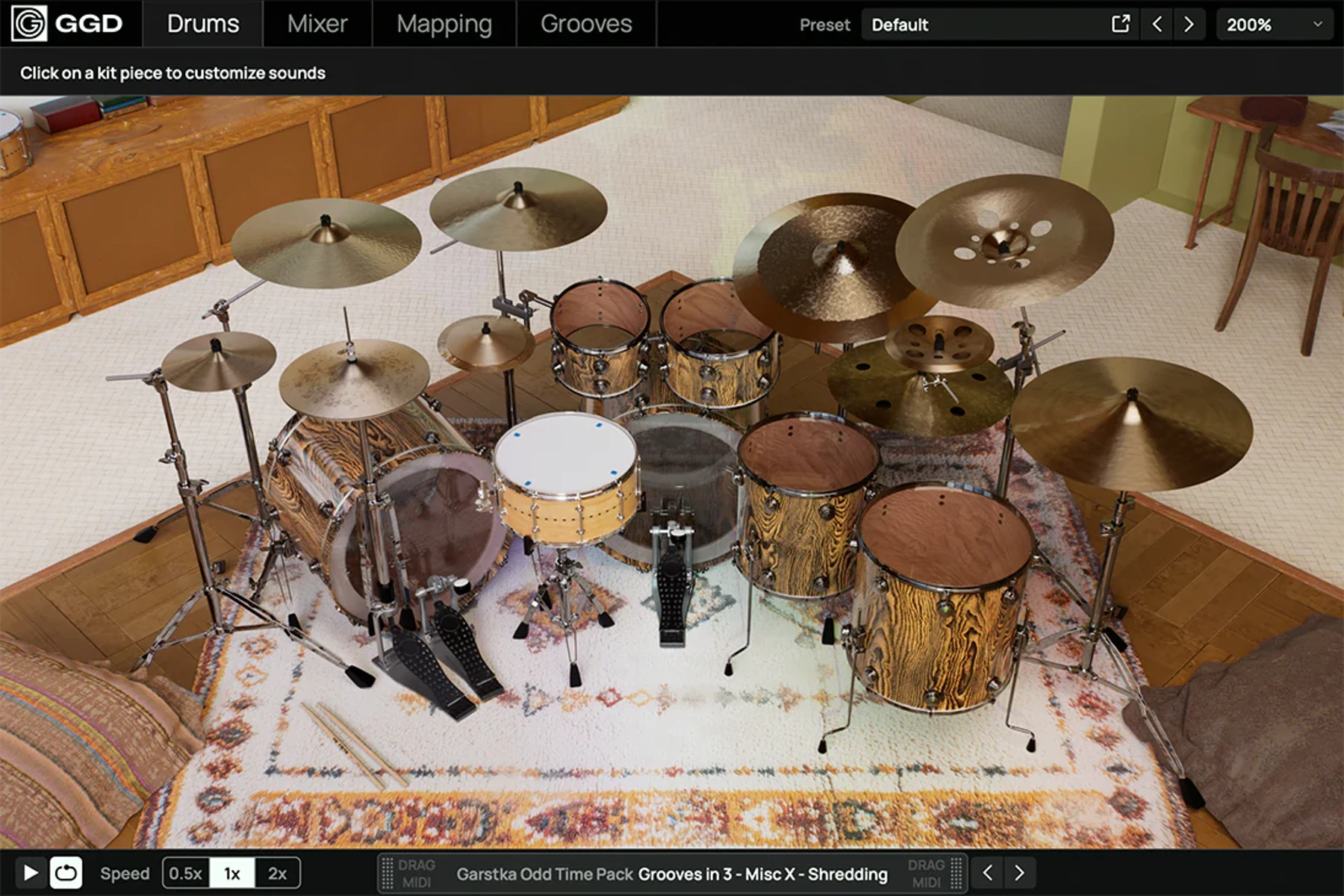 GetGood Drums Matt Garstka 签名款鼓组虚拟乐器插件