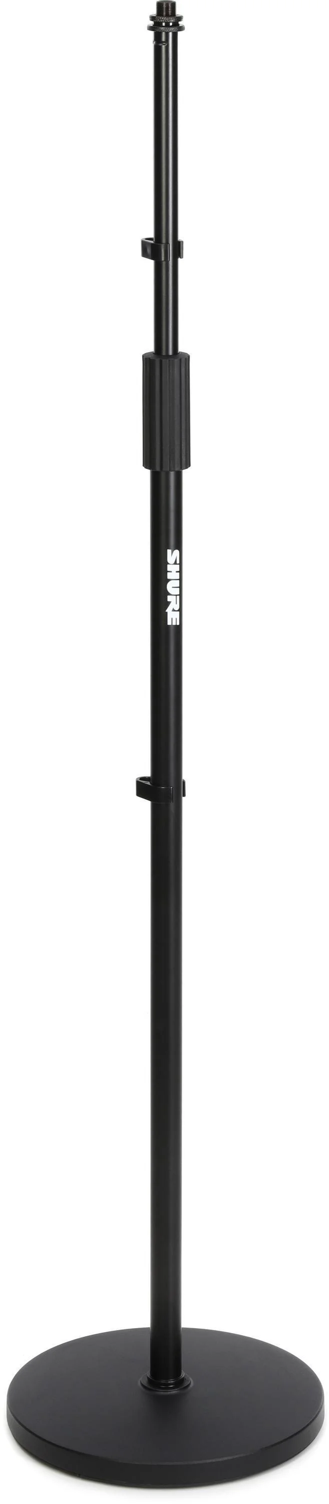 Shure by Gator SH-RBMICSTAND10 10英寸圆底麦克风支架 - 黑色