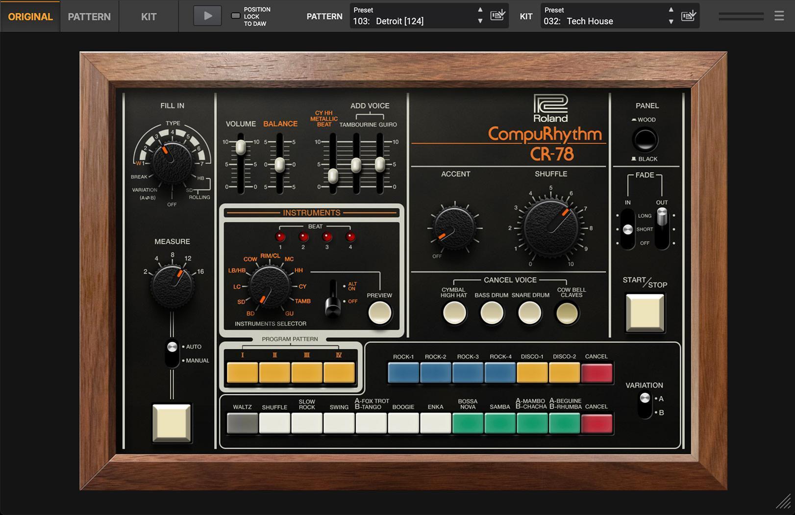 Roland CR-78 节奏作曲机软件