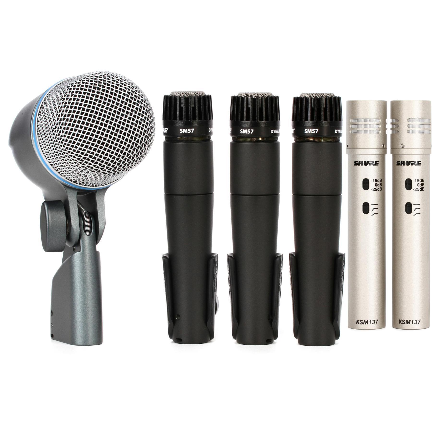 Shure DMK57-52 和 KSM137 配对鼓麦克风套装