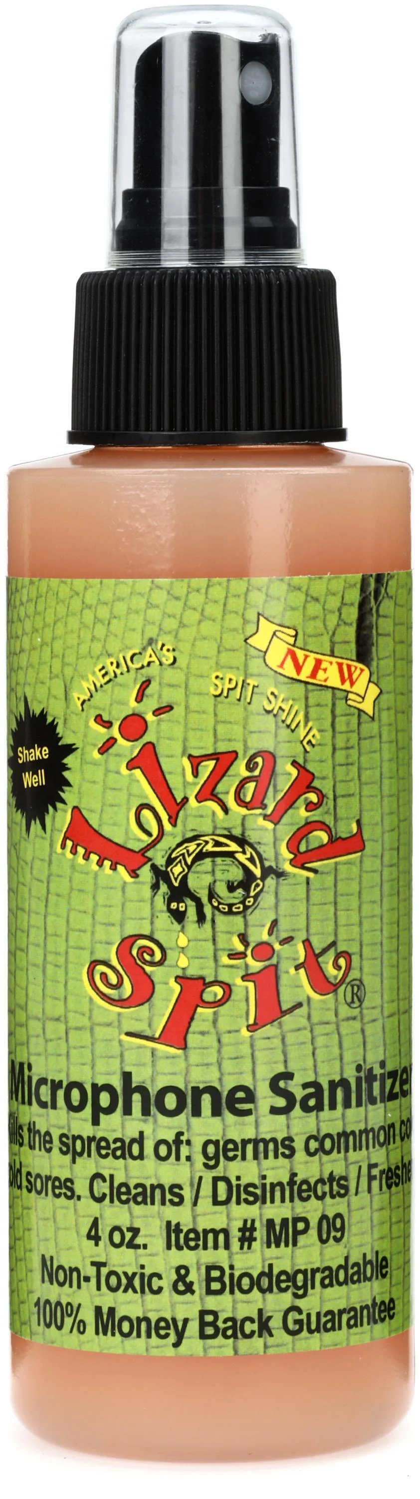 Lizard Spit 麦克风消毒喷雾 - 4盎司喷瓶