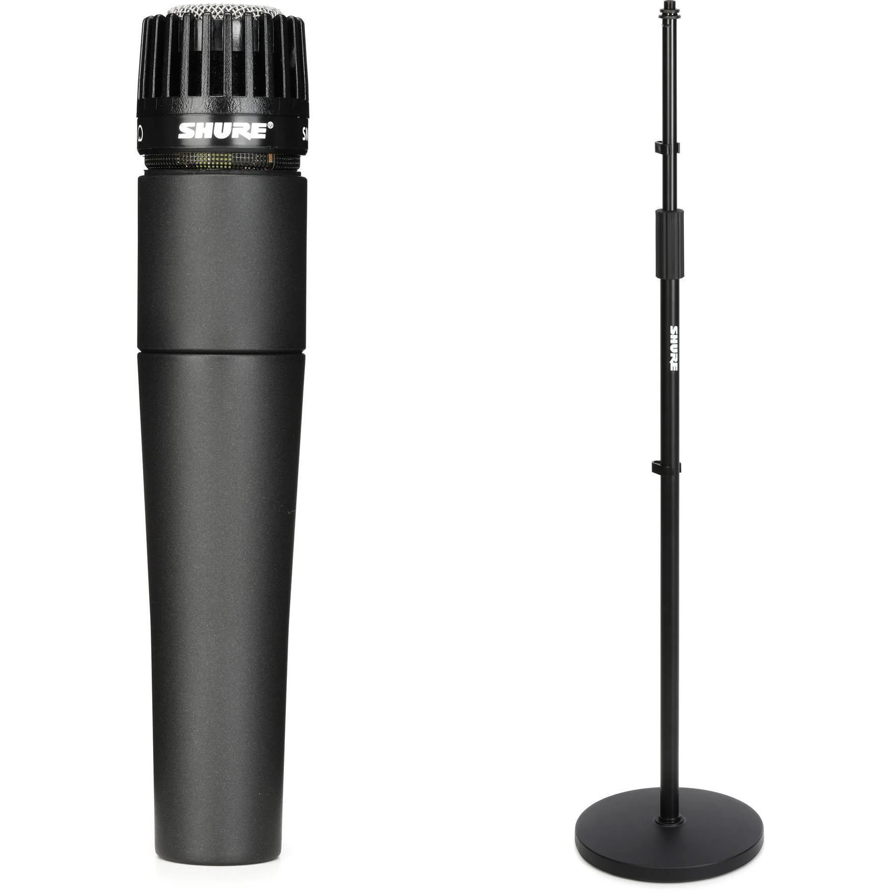 Shure SM57 心形动圈乐器麦克风，配 10 英寸圆底支架