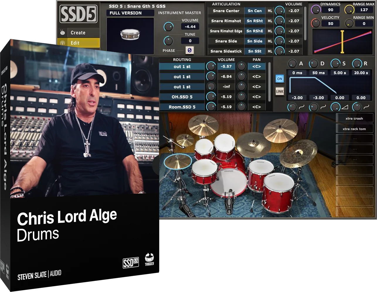 Steven Slate Drums Chris Lord Alge 鼓扩展包（适用于 SSD）