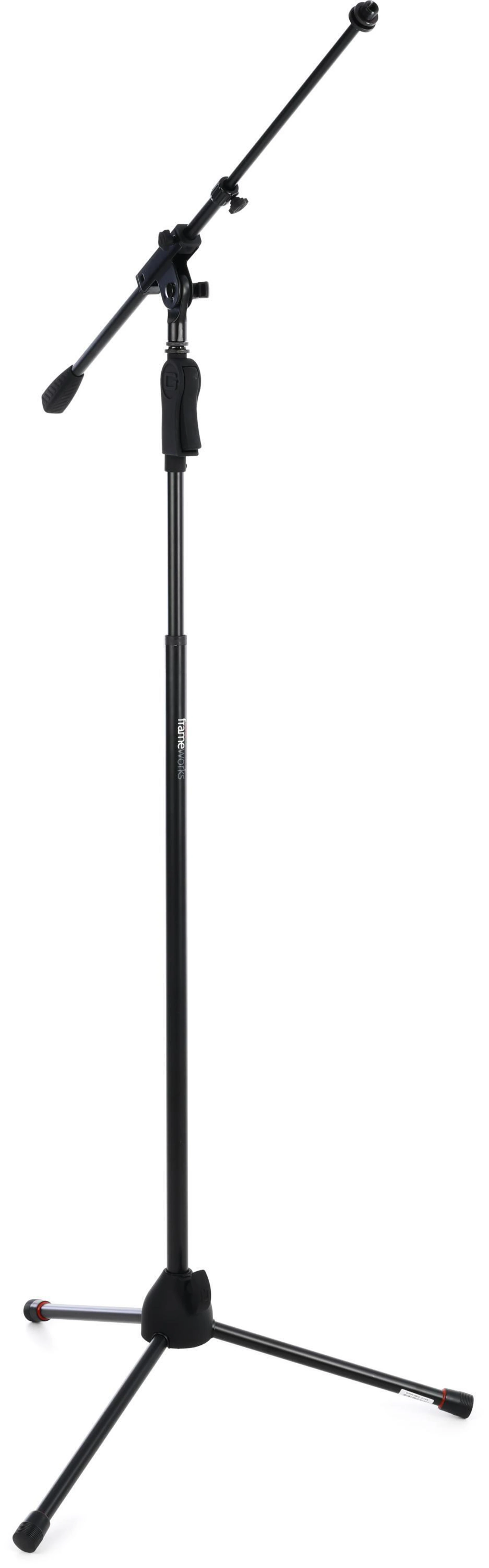 Gator Frameworks GFW-MIC-2120 豪华型三脚麦克风支架，带可伸缩挑杆