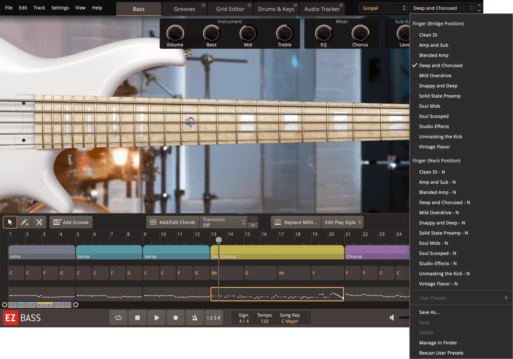 Toontrack Gospel EBX 音色扩展包（适用于 EZbass）