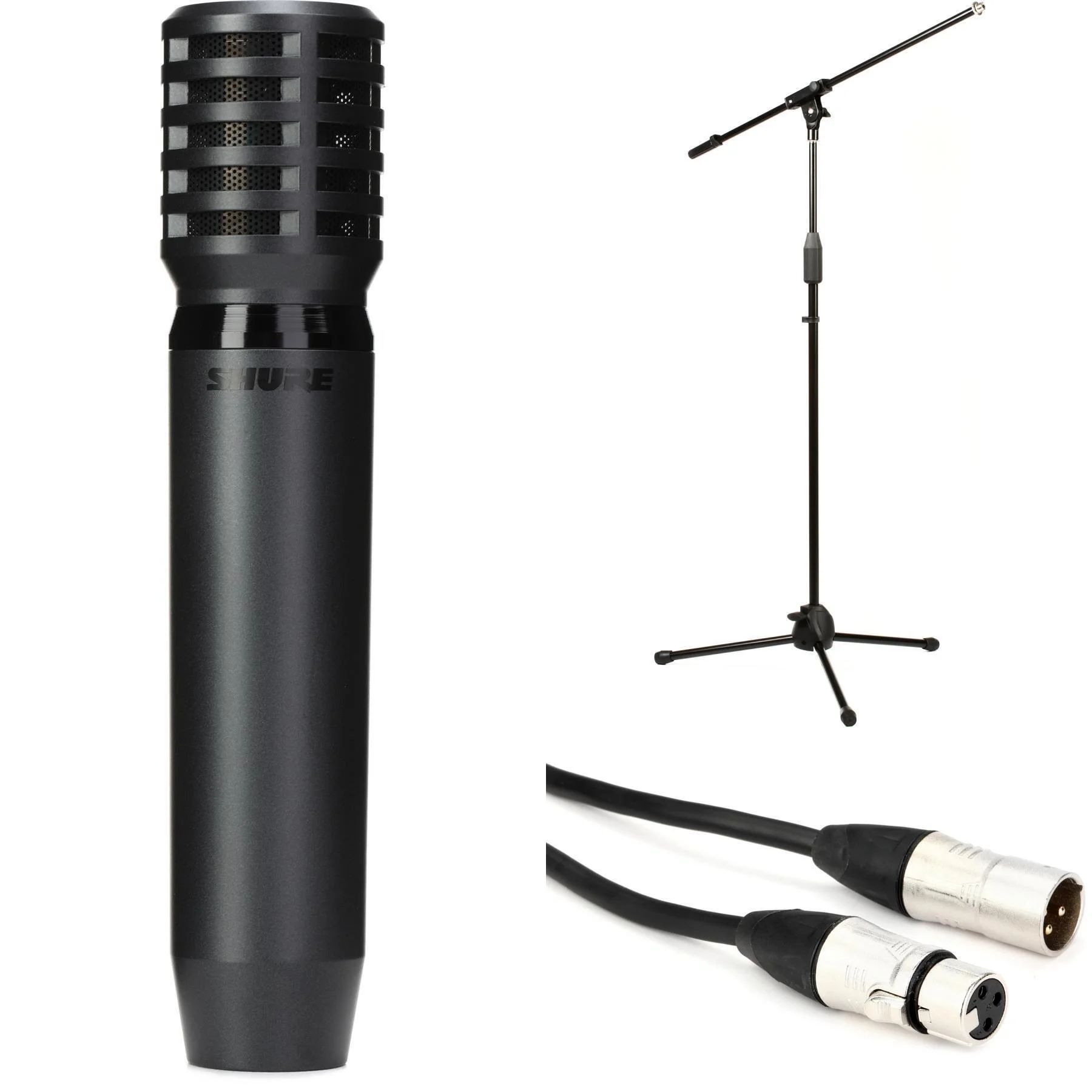 Shure PGA81 小振膜电容麦克风套装，含支架和线缆
