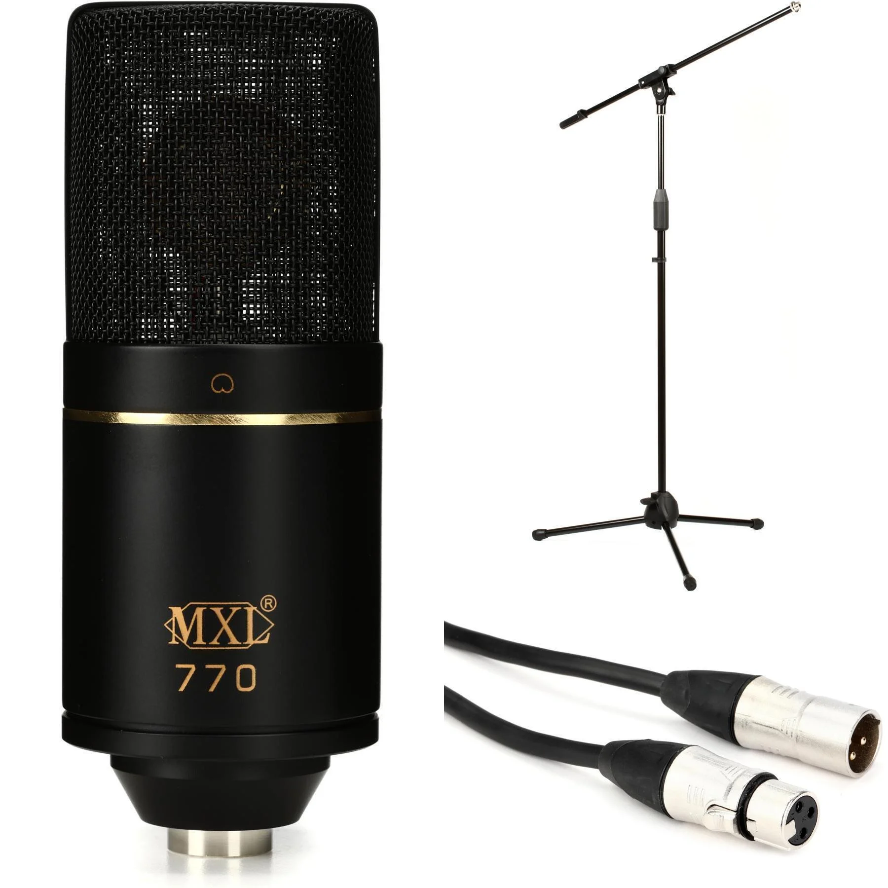 MXL 770 大振膜电容麦克风，含支架和线缆