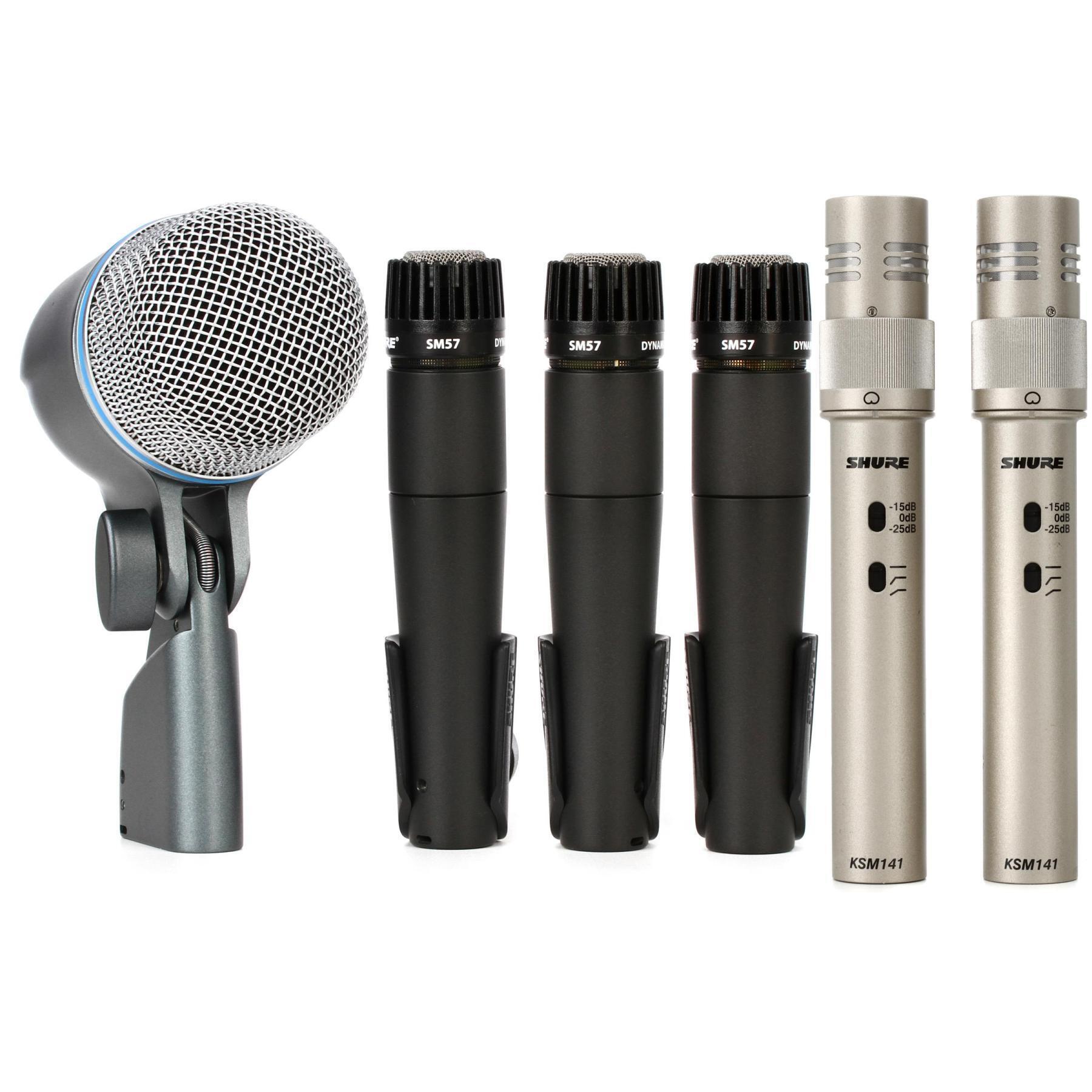 Shure DMK57-52 和 KSM141 双麦鼓组麦克风套装
