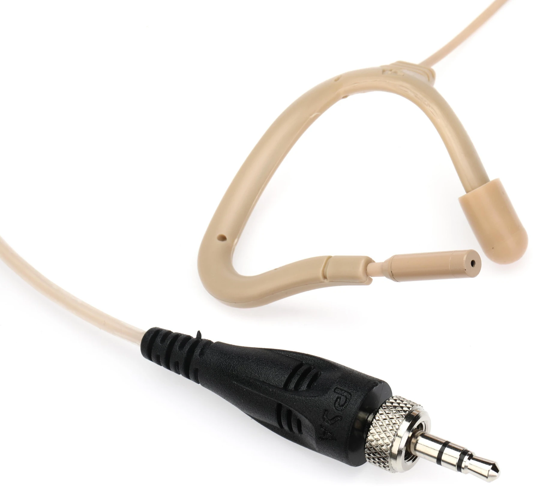 Point Source Audio Embrace EO-9WL 全指向耳挂式麦克风，带 3.5mm 接头，适用于 Sennheiser 无线系统 - 米色