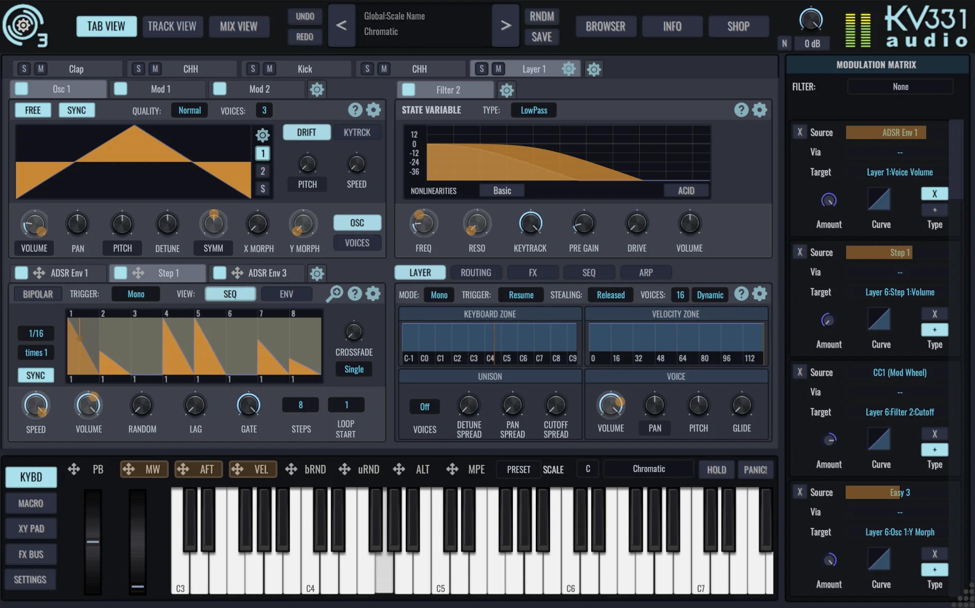 KV331 Audio SynthMaster 3 虚拟半模块化合成器插件