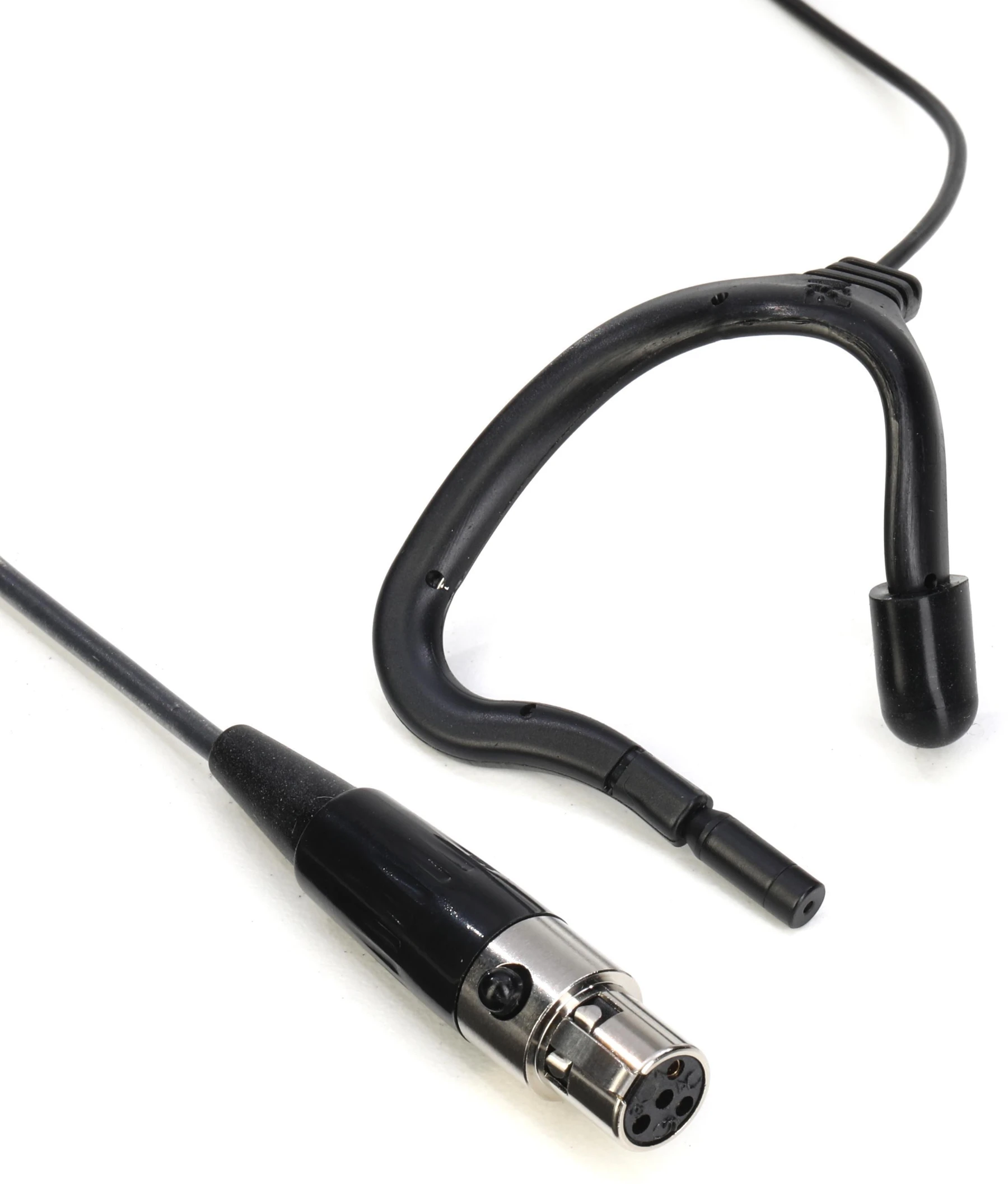 Point Source Audio Embrace EO-8WLh 全指向耳挂式麦克风，带 TA4F 接头，适用于 Shure 无线系统 - 黑色