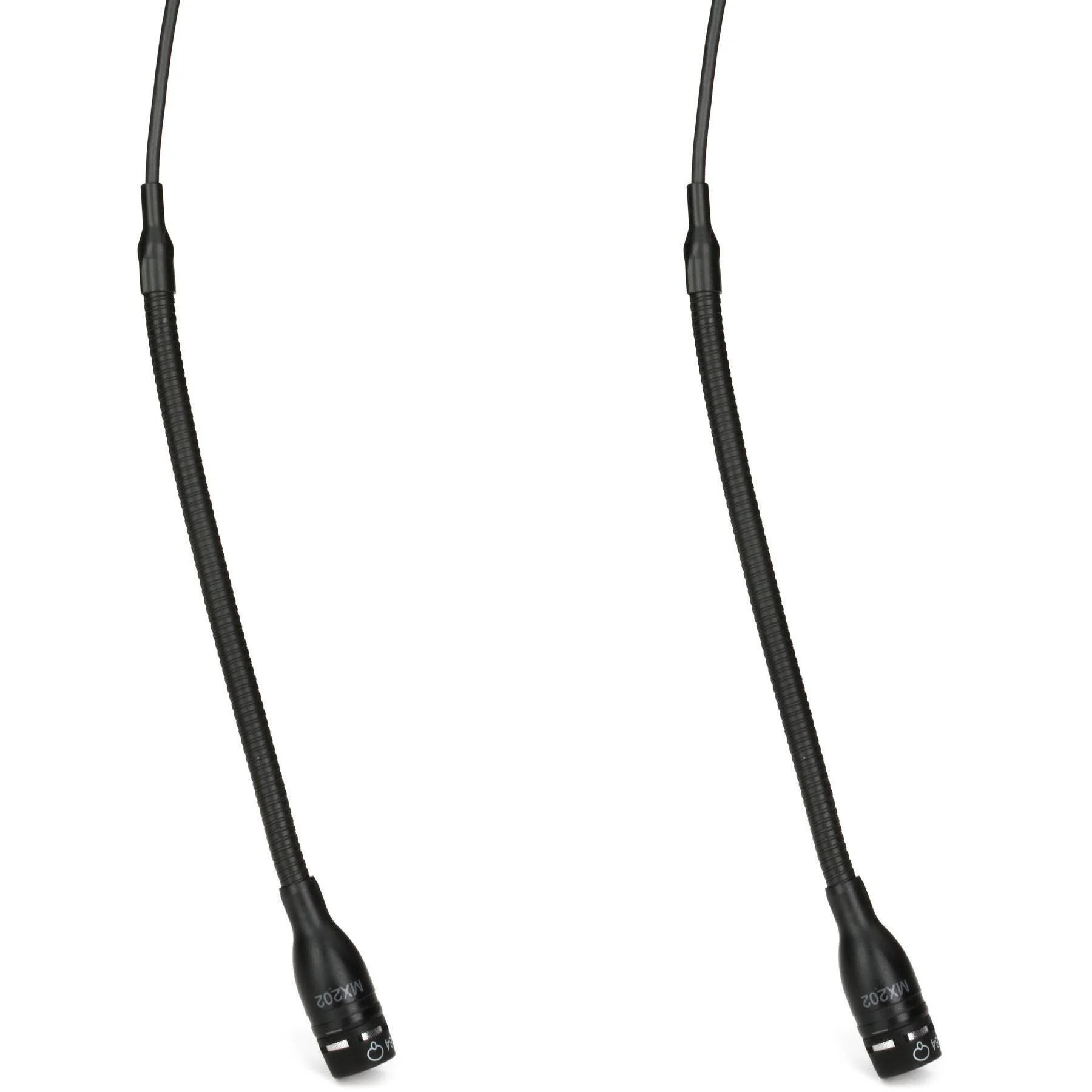 Shure MX202BP/S Microflex 头顶式超心形麦克风双支装 - 黑色
