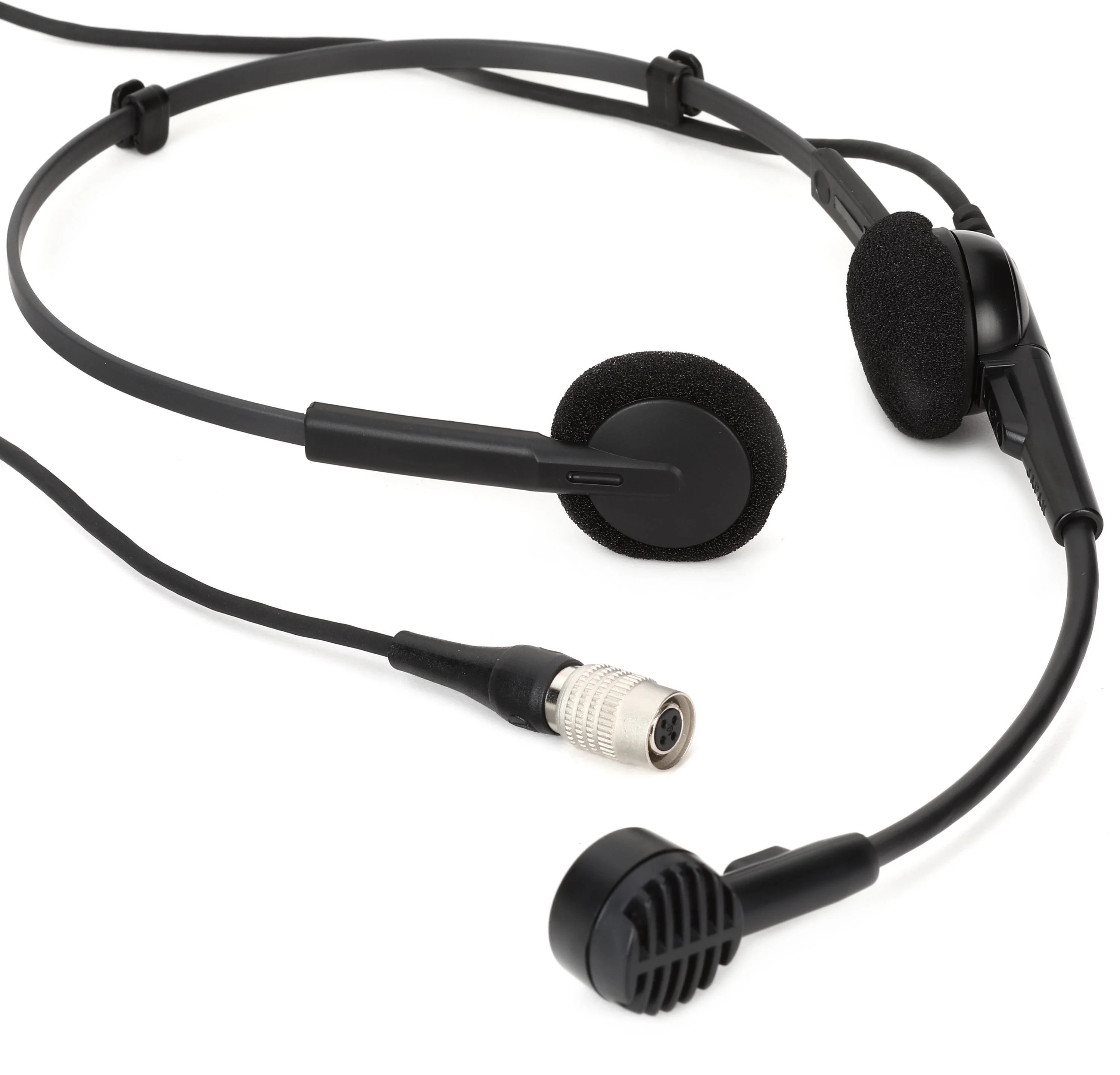 Audio-Technica PRO 8HEcW 头戴式麦克风，适用于 Audio-Technica 无线系统