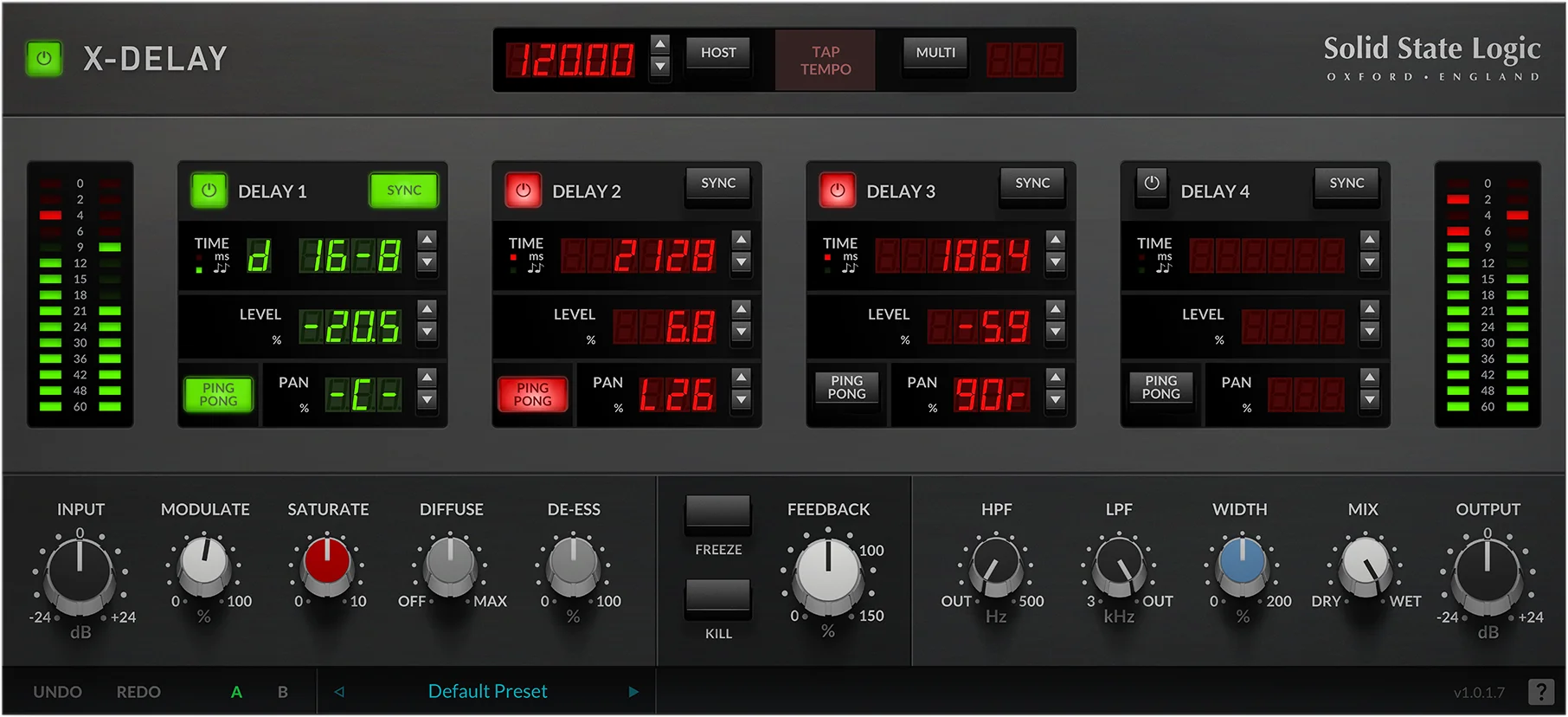 Solid State Logic X-Delay 复古延迟插件
