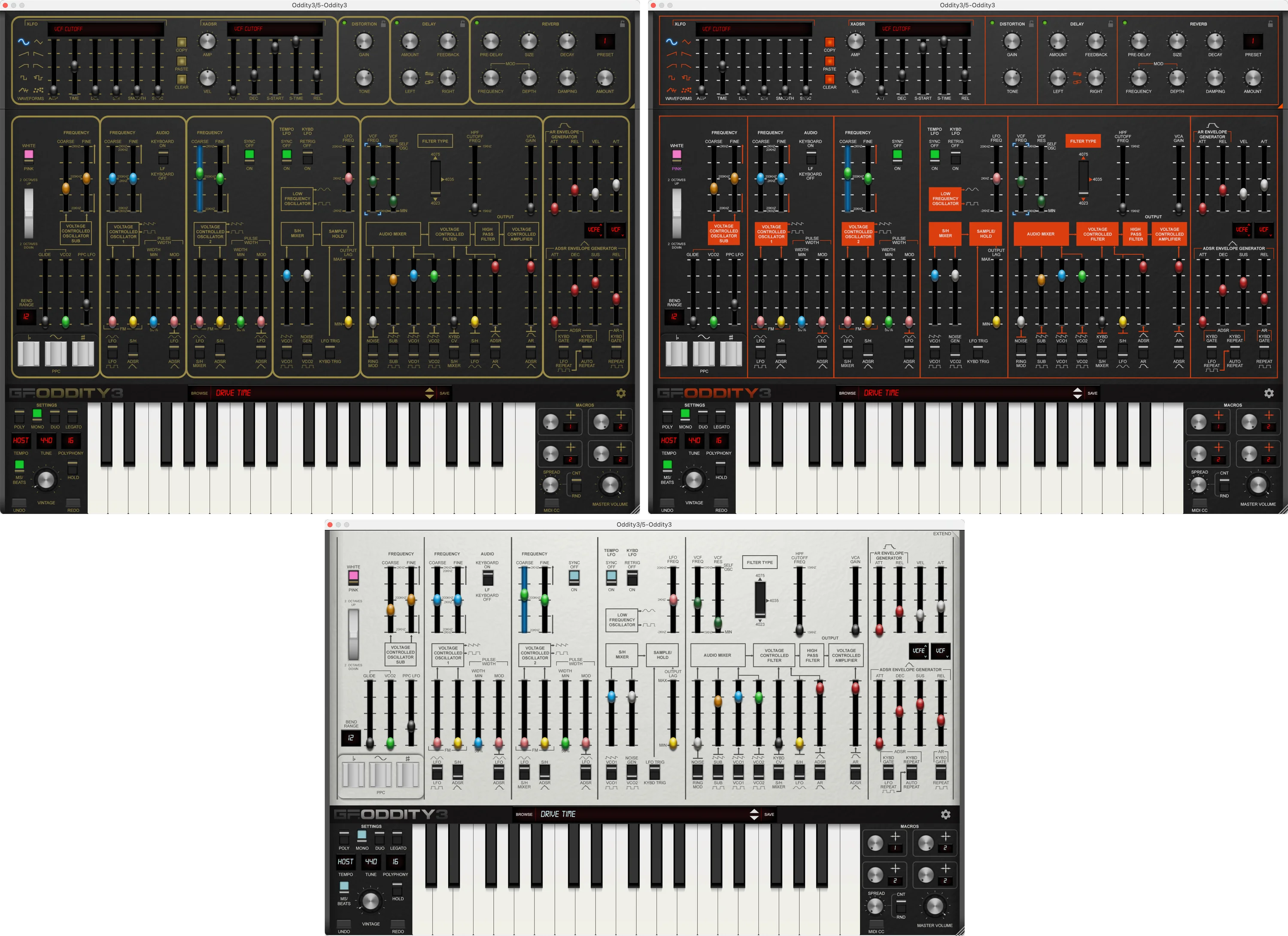 GForce Oddity3 模拟合成器虚拟乐器