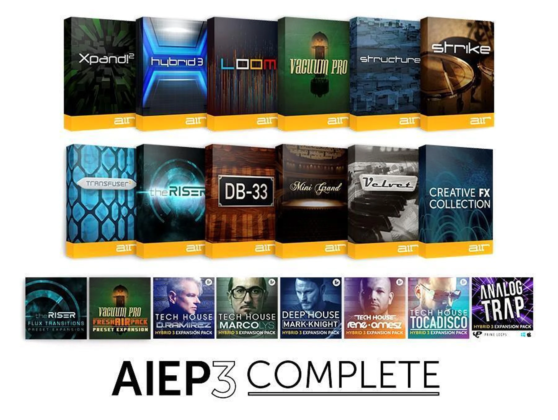 AIR AIEP3 Complete Instrument Pack 3.0 虚拟乐器插件套装