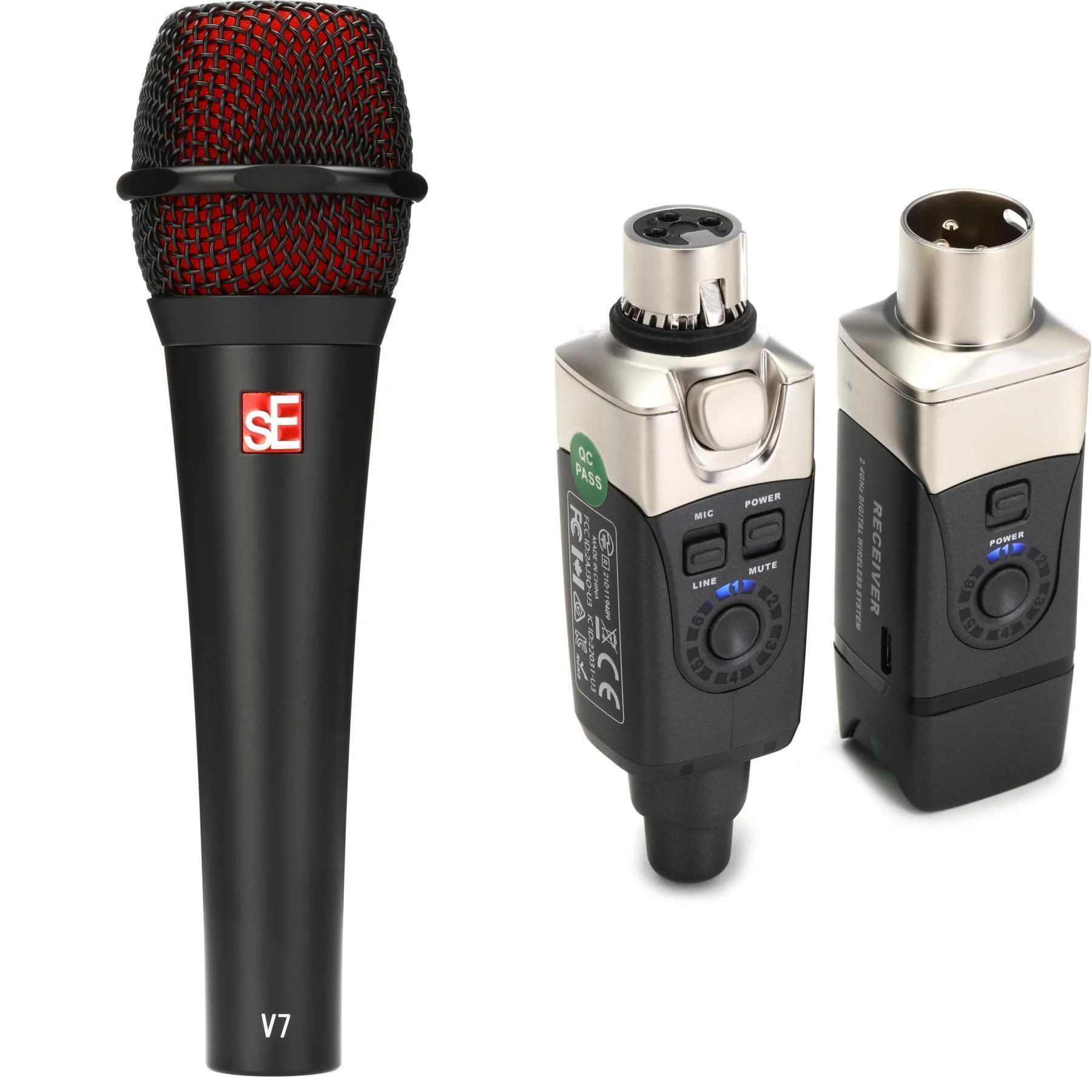 sE Electronics V7 超心形动圈手持人声麦克风及插接式无线系统