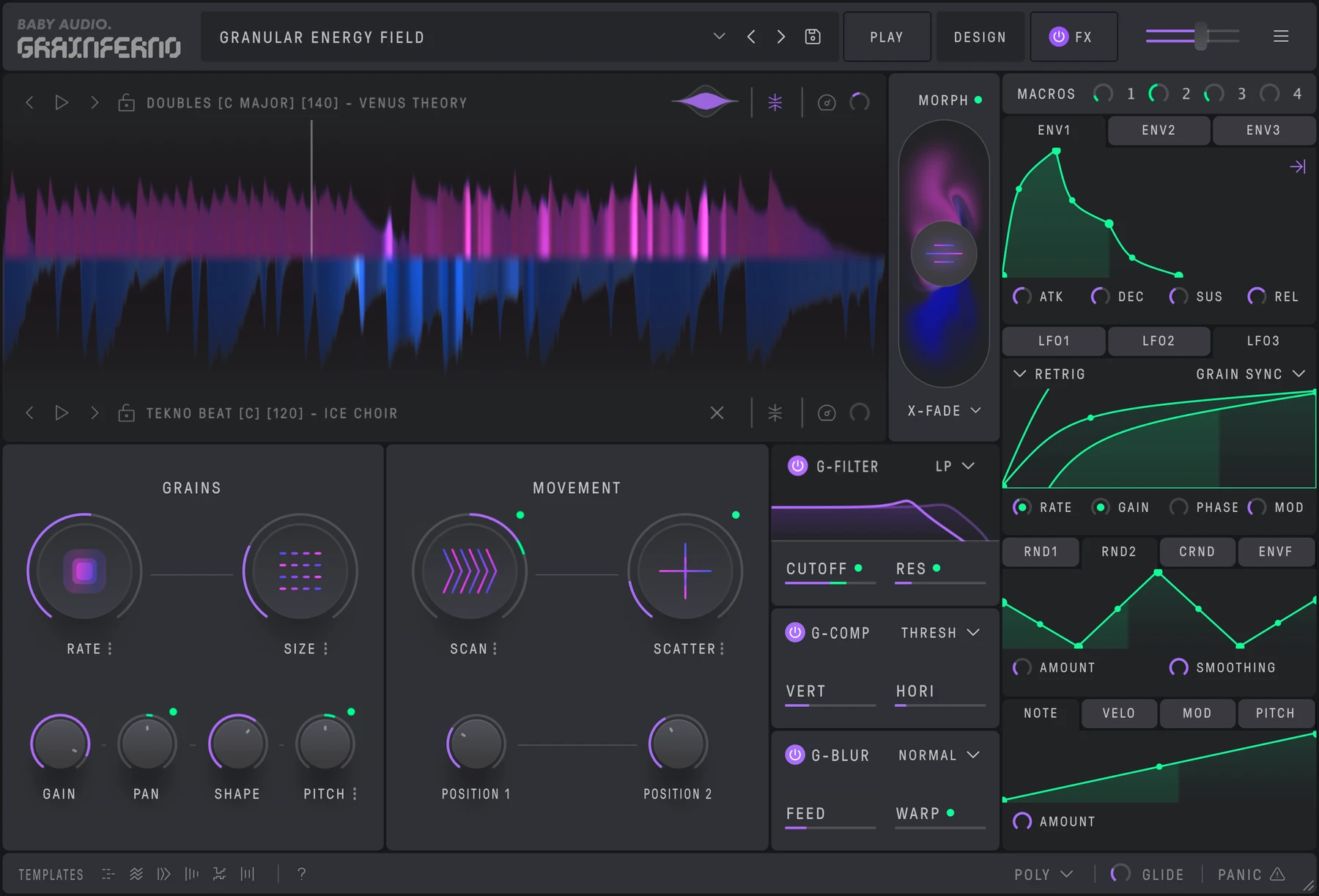 Baby Audio Grainferno 颗粒合成器插件