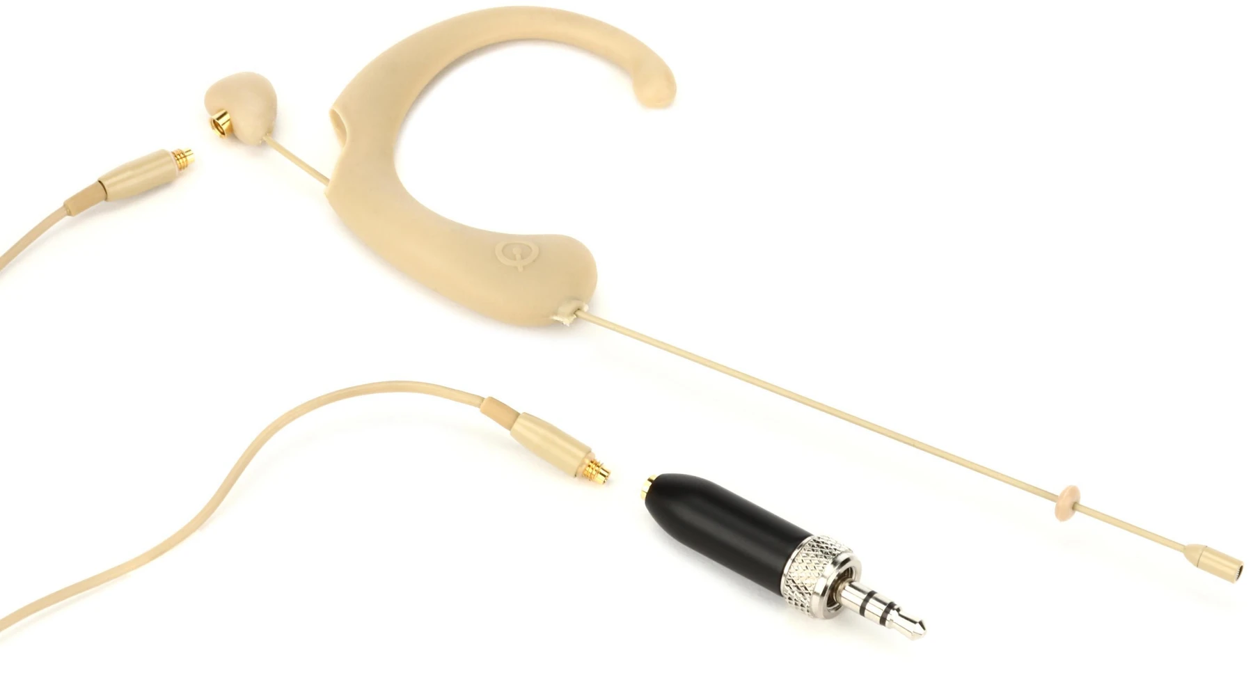 Que Audio DA12 BE 全指向头戴式麦克风，配 SEL 转接头，适用于 Sennheiser 无线 - 米色