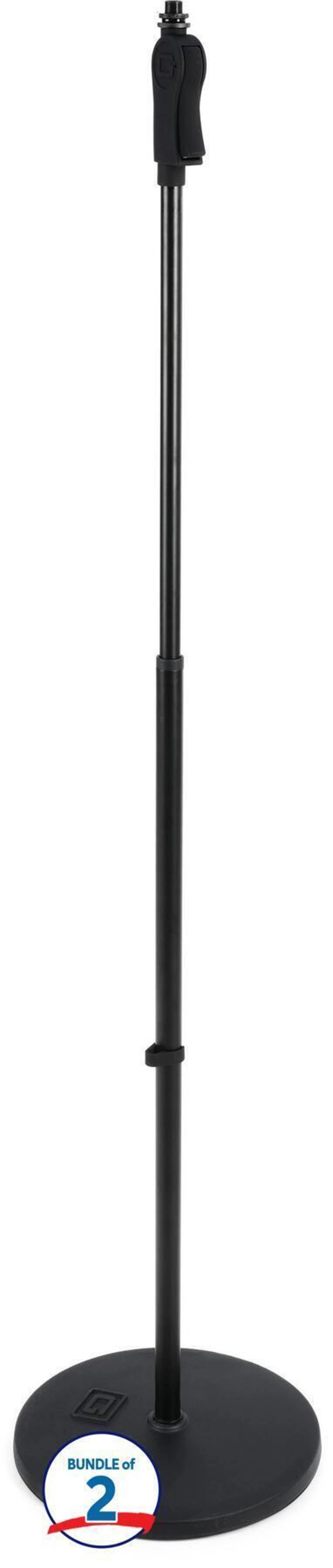 Gator Frameworks GFW-MIC-1201 豪华 12 英寸圆底麦克风支架（2只装）