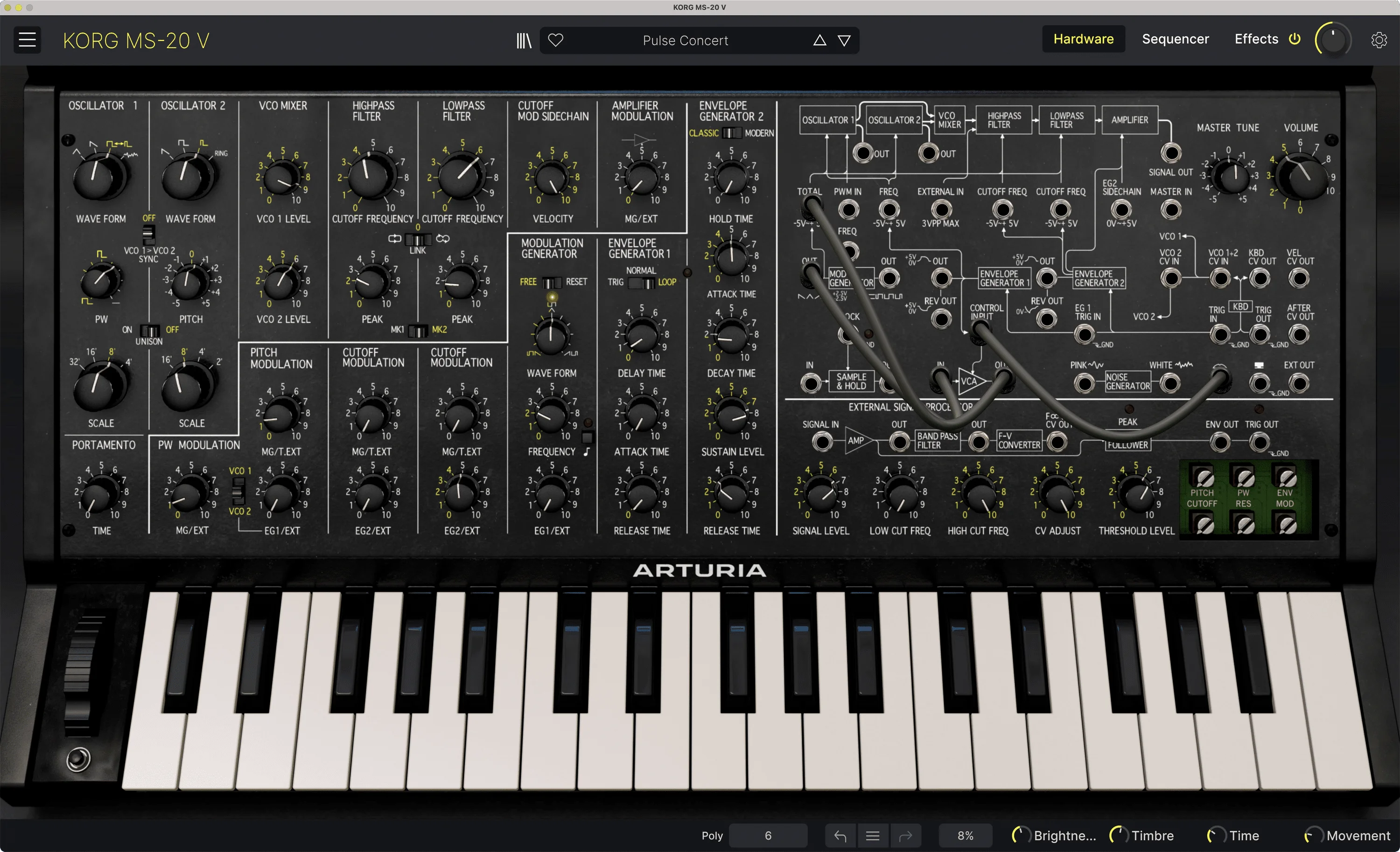 Arturia MS-20 V 模拟合成器软件音源