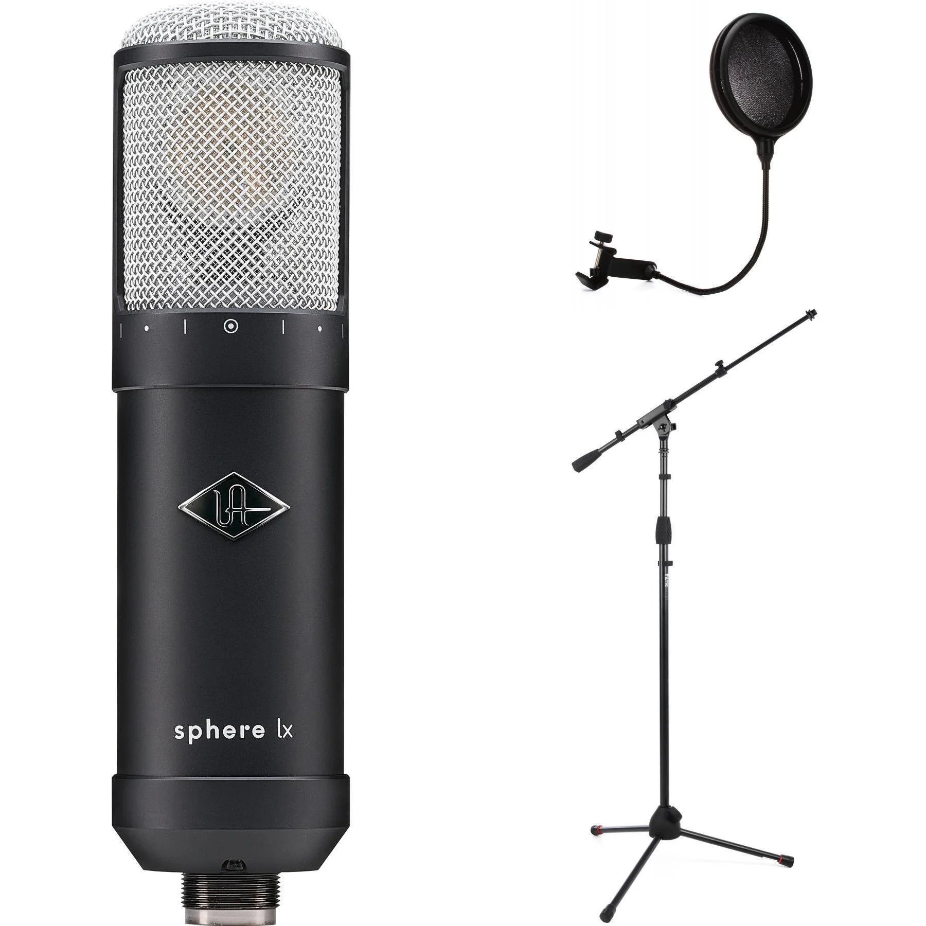 Universal Audio Sphere LX 建模麦克风系统，含麦克风支架和防喷罩