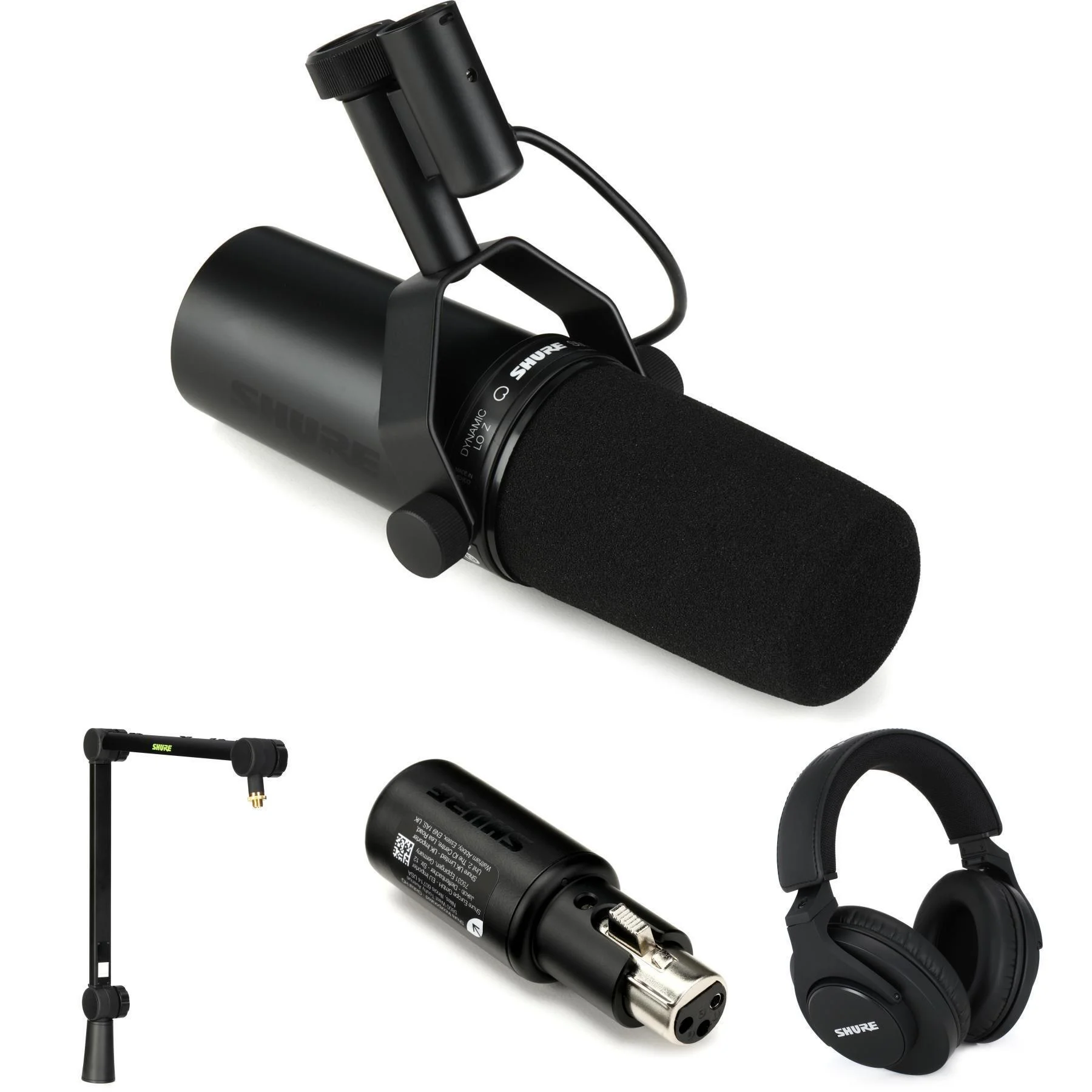 Shure SM7dB 主动式动圈麦克风和 SRH440A 耳机 USB 直播套装