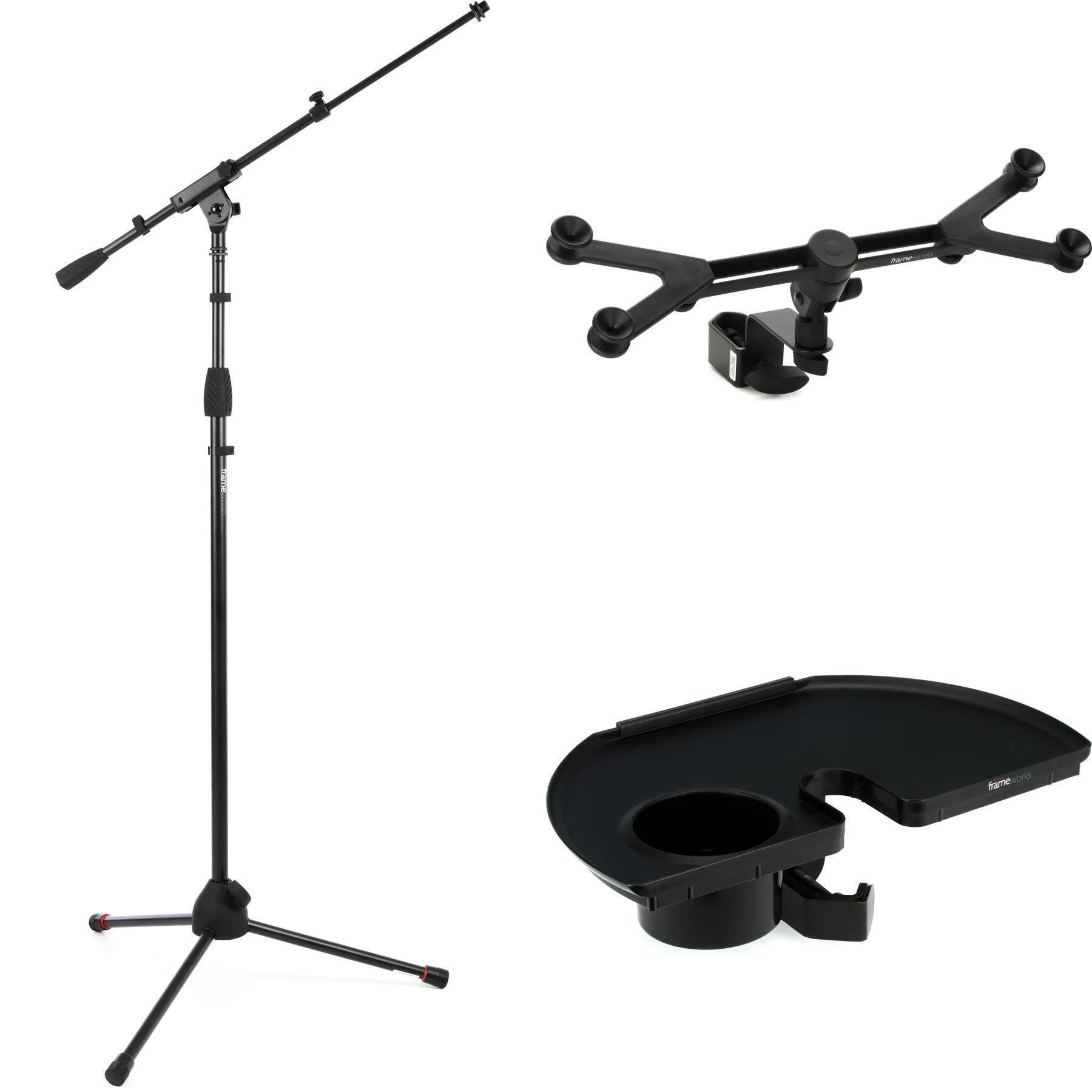 Gator Frameworks GFW-MIC-2020 三脚麦克风支架演出配件套装