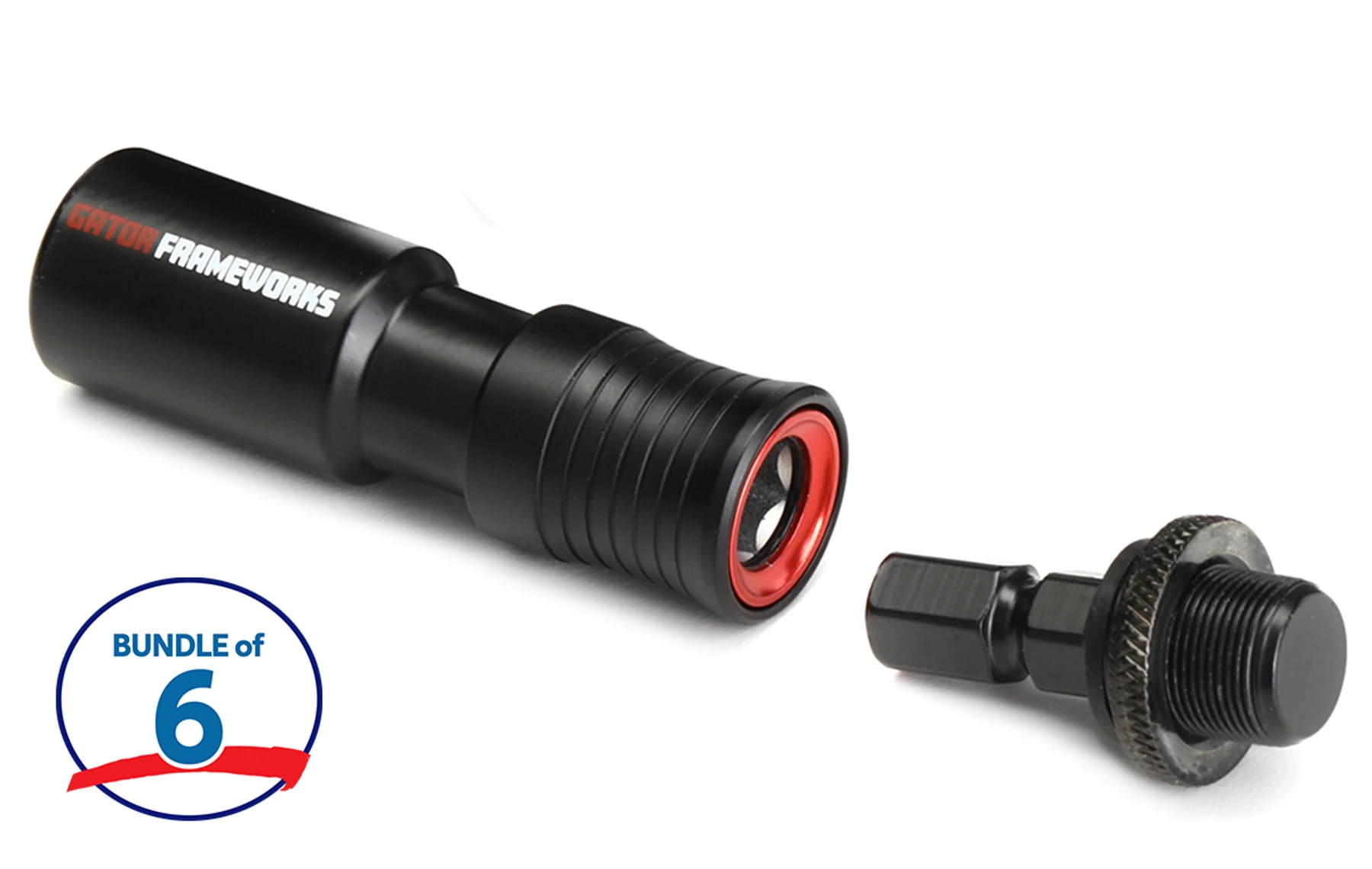 Gator Frameworks GFW-MIC-QRTOP 快拆麦克风连接件（6个装）