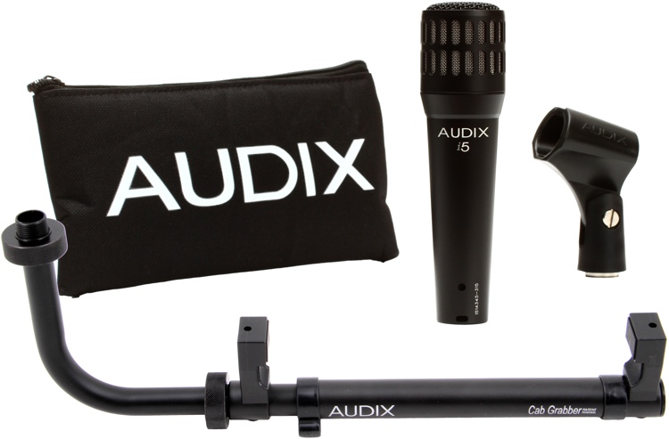 Audix i5 麦克风，带 CabGrabber 麦克风夹