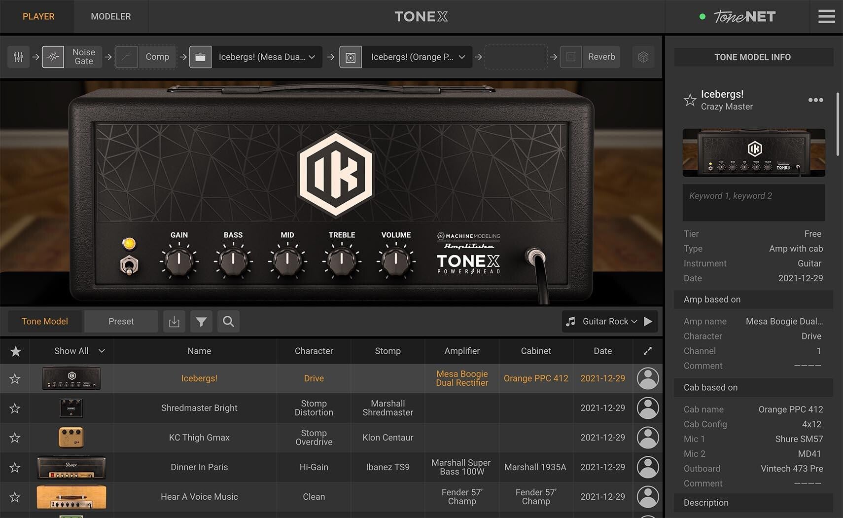 IK Multimedia TONEX Max 音箱/箱体/效果器建模软件