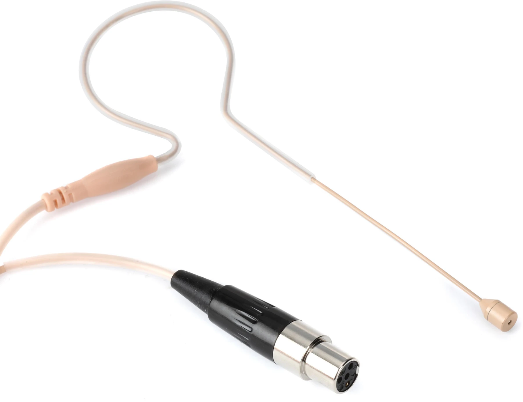 Point Source Audio CO-3 全向耳挂式麦克风，TA4F 接口，适用于舒尔无线系统 - 米色