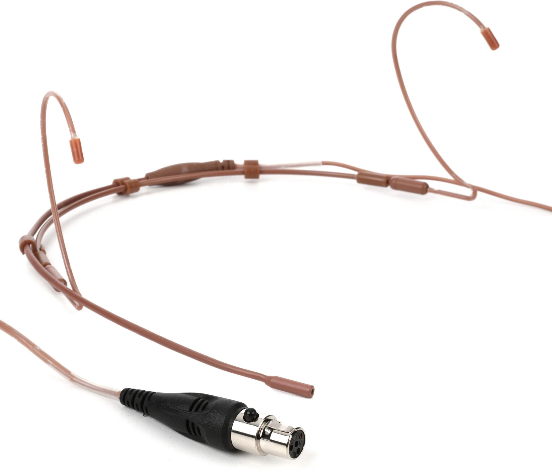 Point Source Audio Series9 GO-9WD 全向头戴式麦克风，TA4F 接口，适用于舒尔无线系统 - 棕色