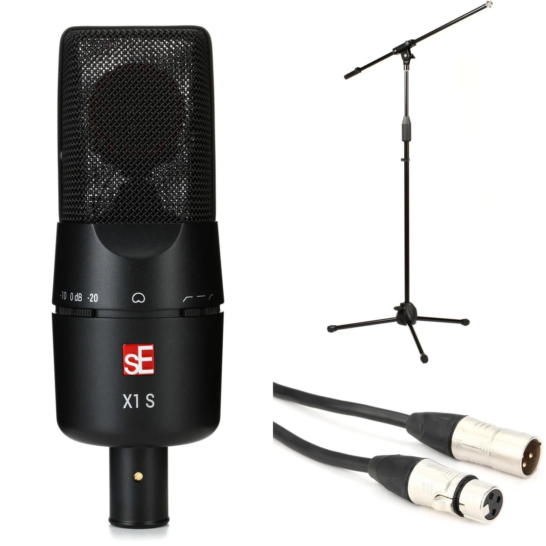 sE Electronics X1 S 大振膜电容麦克风，含支架和线缆