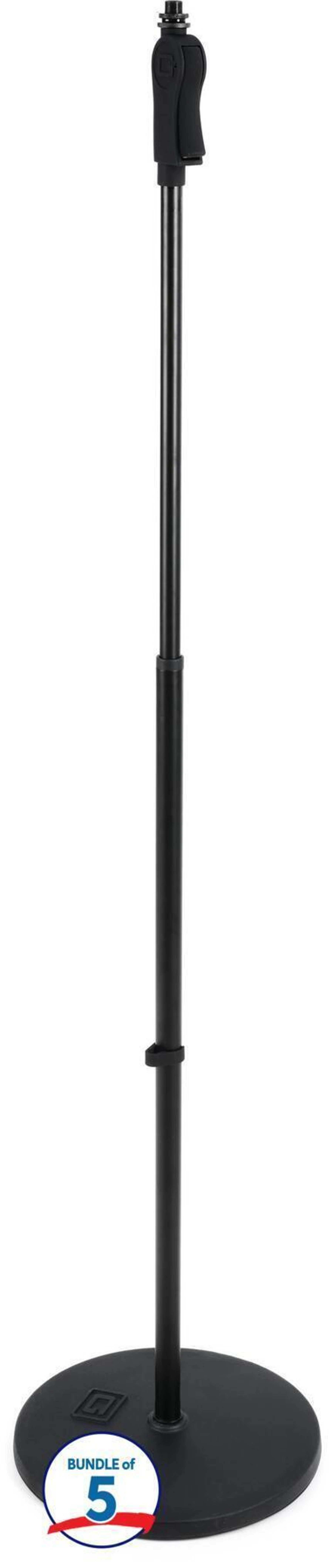 Gator Frameworks GFW-MIC-1201 豪华12英寸圆底麦克风支架（五件装）