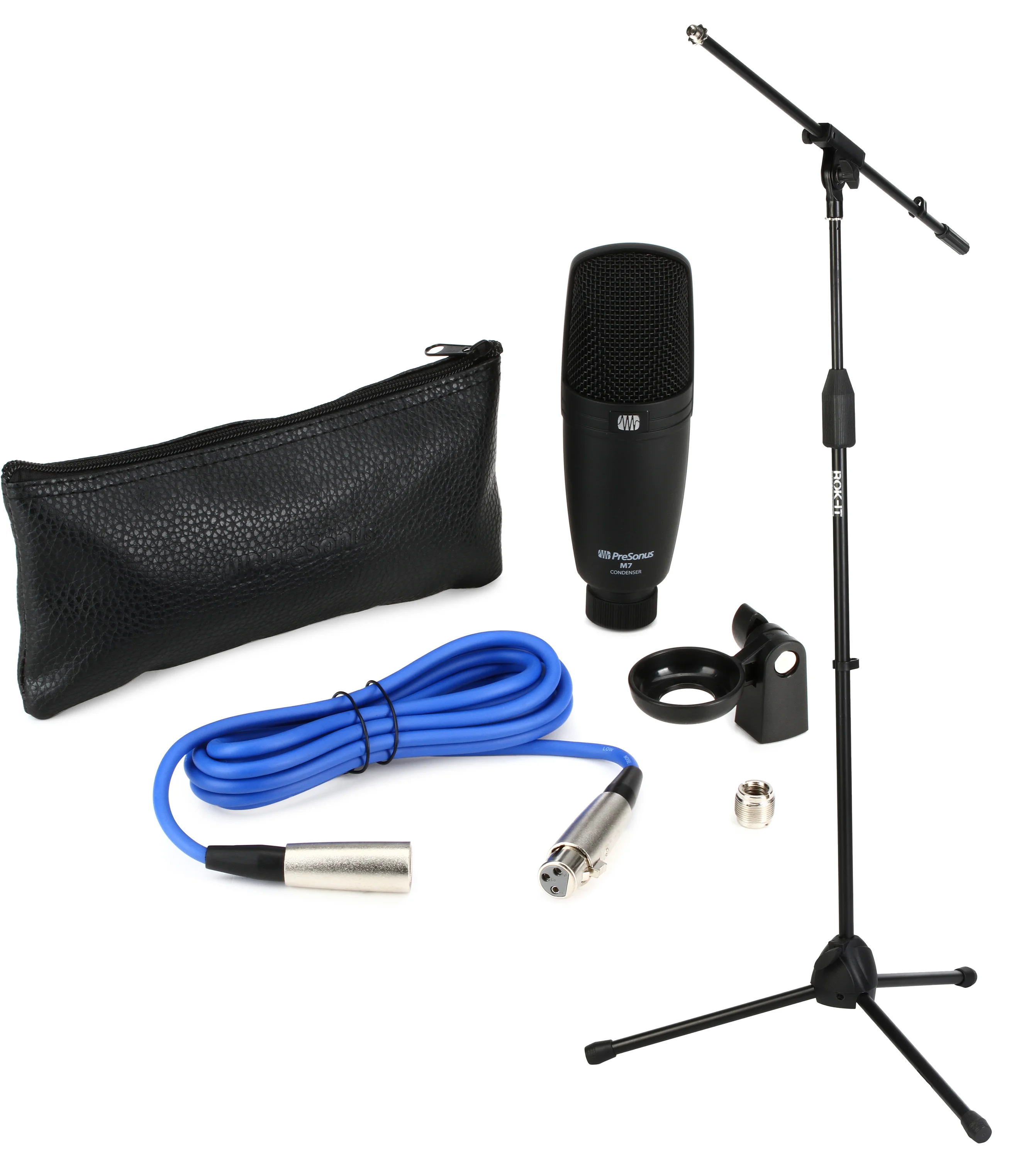 PreSonus M7 大振膜电容麦克风，含支架