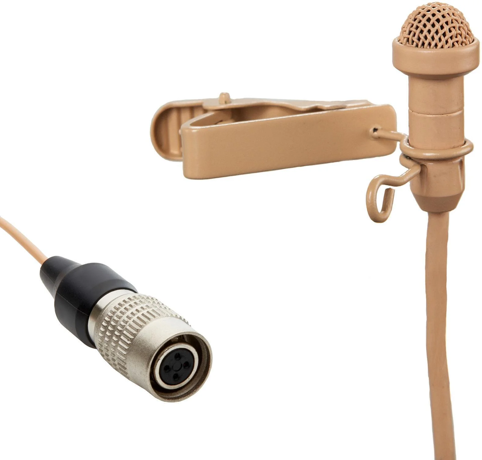 Acacia Audio LIZ 迷你领夹麦克风，适用于 Audio-Technica 无线系统（cW） - 棕褐色