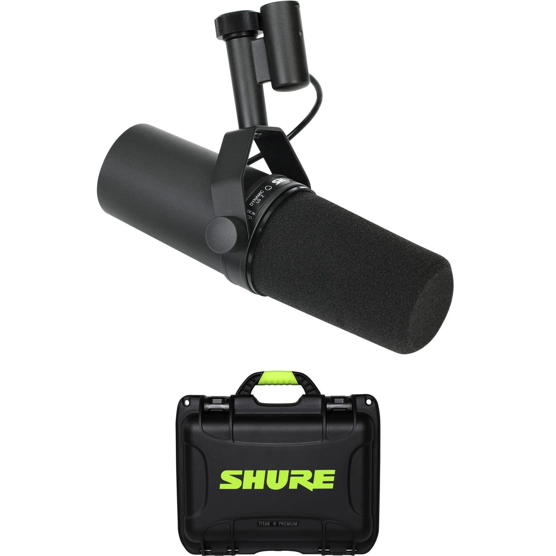 Shure SM7B 心形动圈人声麦克风，含 Titan Premium Series 收纳箱
