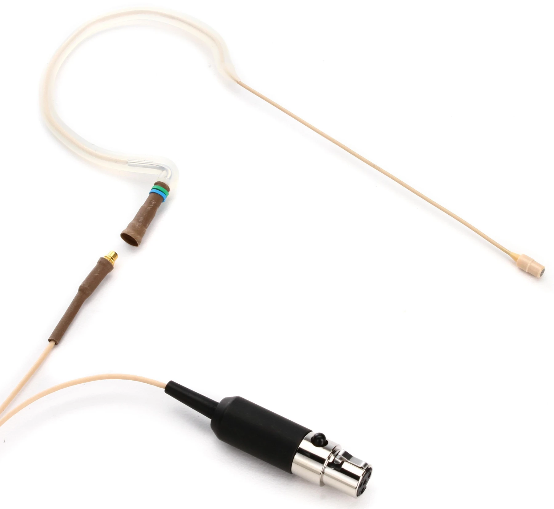 Countryman E6i 指向性耳挂麦克风，适用于人声，配 1mm 线缆和 TA4F 接头，适用于 Shure 无线系统 - 浅米色